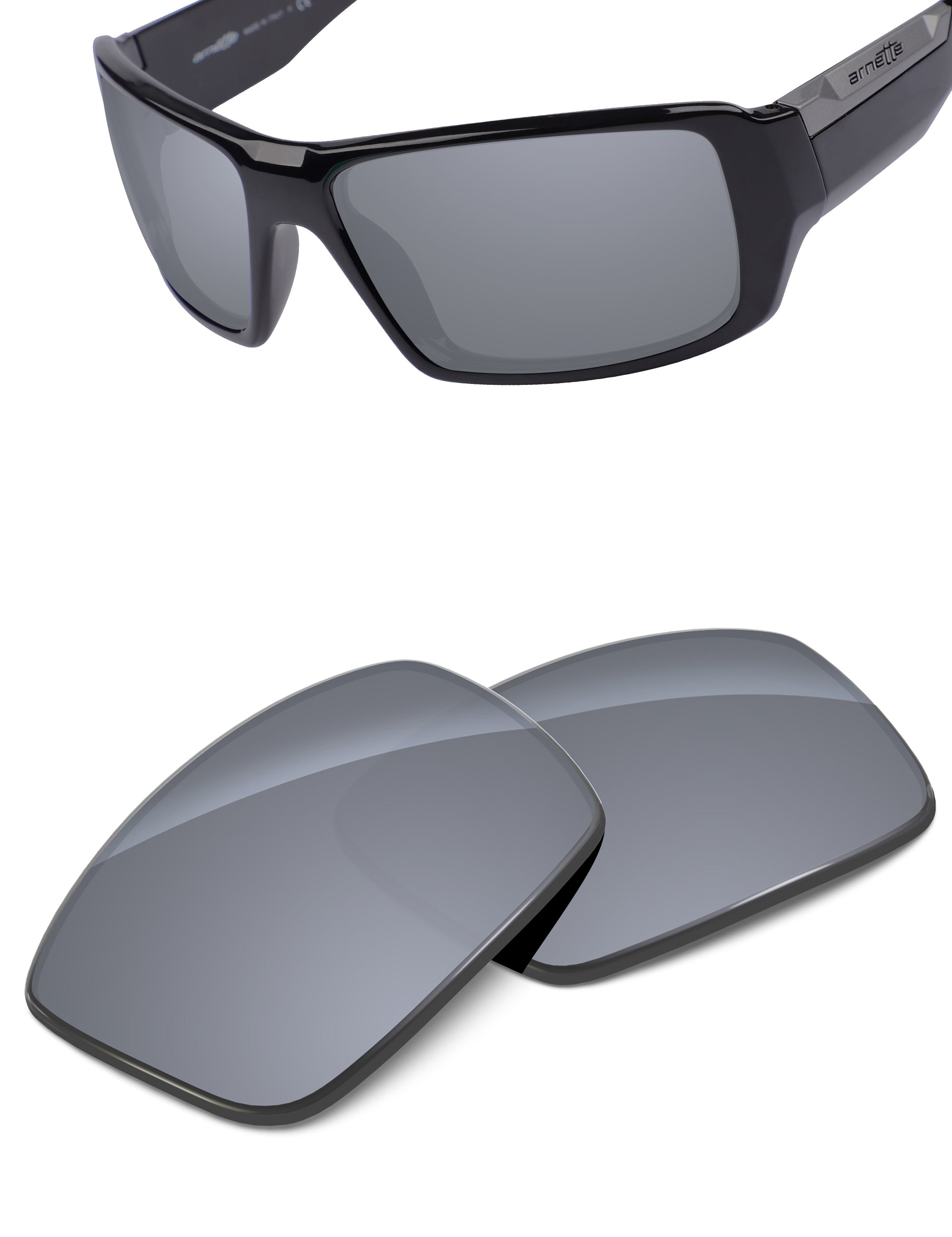 Silver Metallic FlashMirror™-Non-Polarized