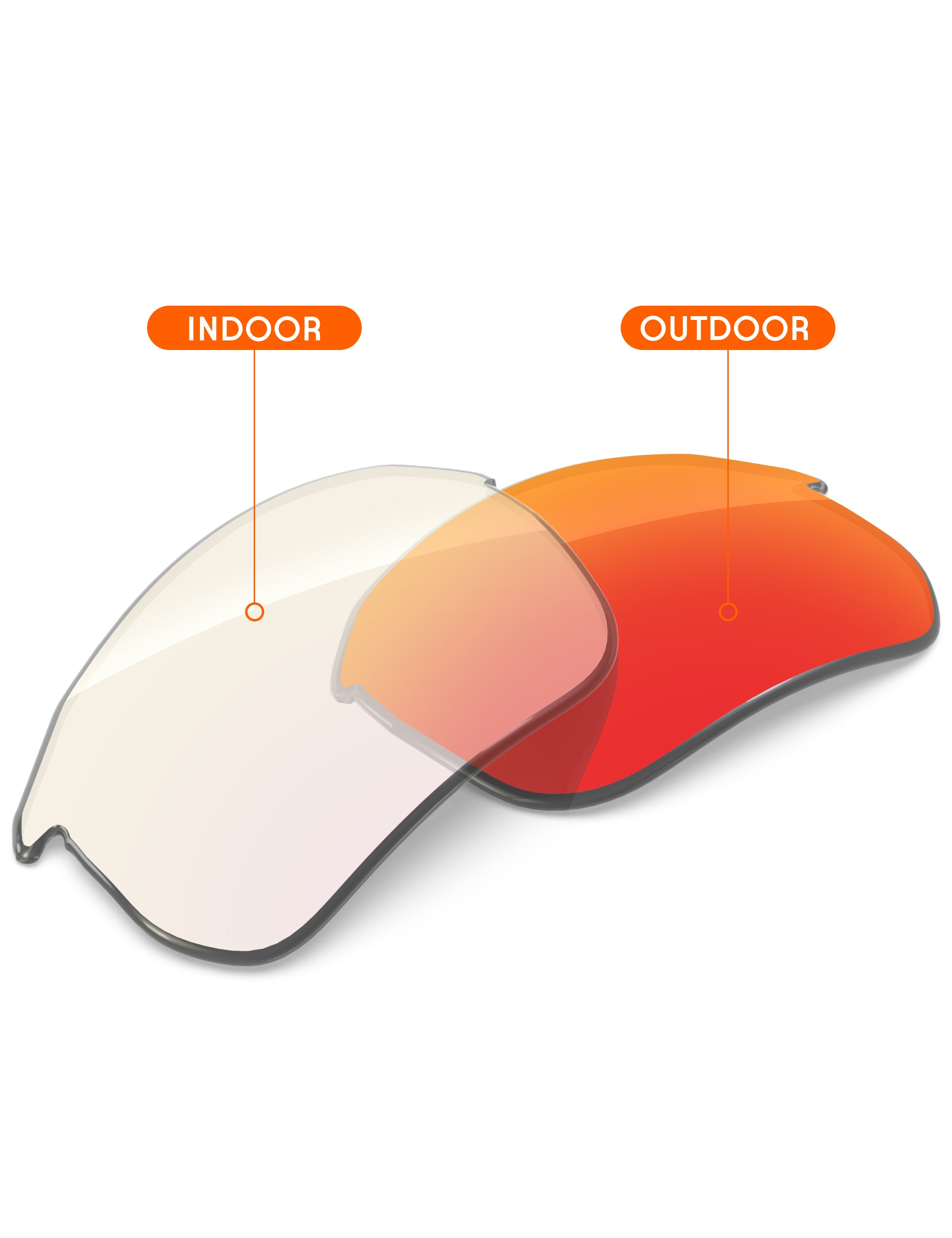 Fire Red FlashMirror™ Photochromic-Non-Polarized
