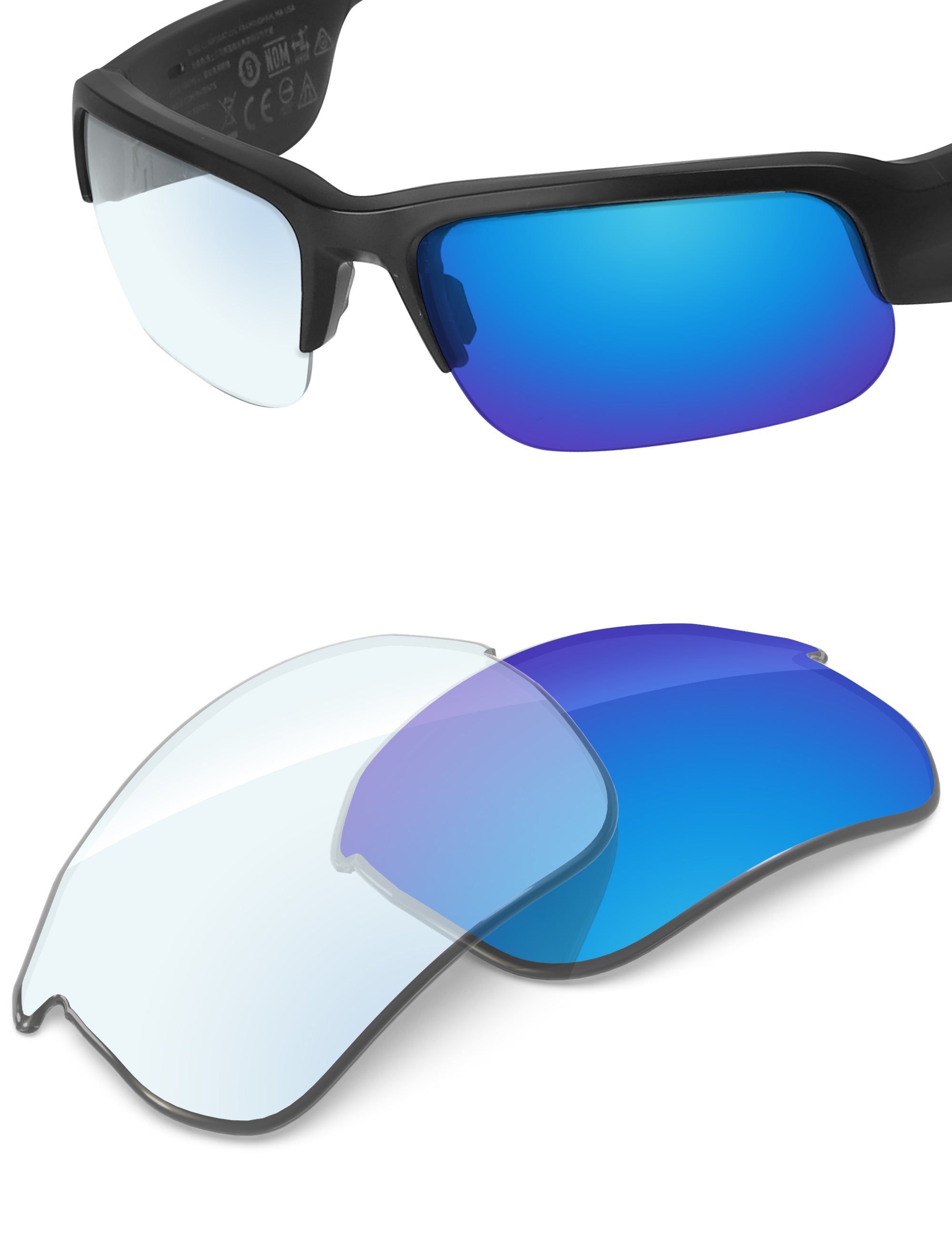 Sky Blue FlashMirror™ Photochromic-Non-Polarized