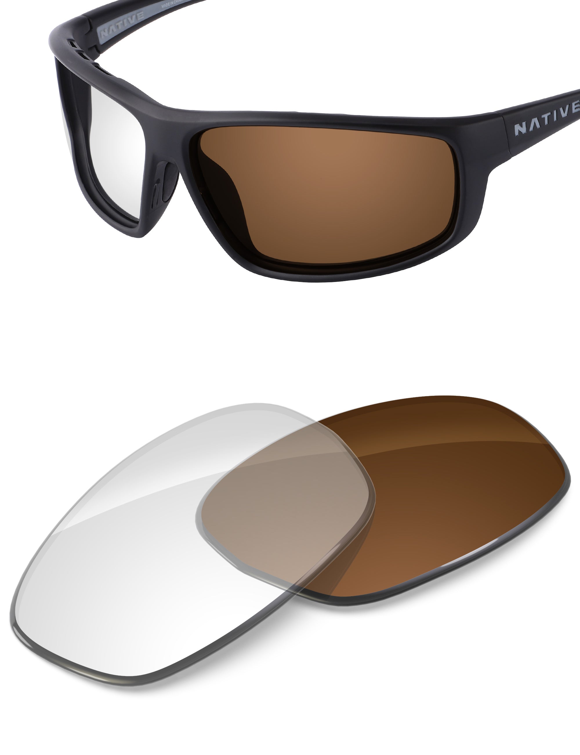 Adapt Brown Photochromic Blue Light Blocking-Non-Polarized