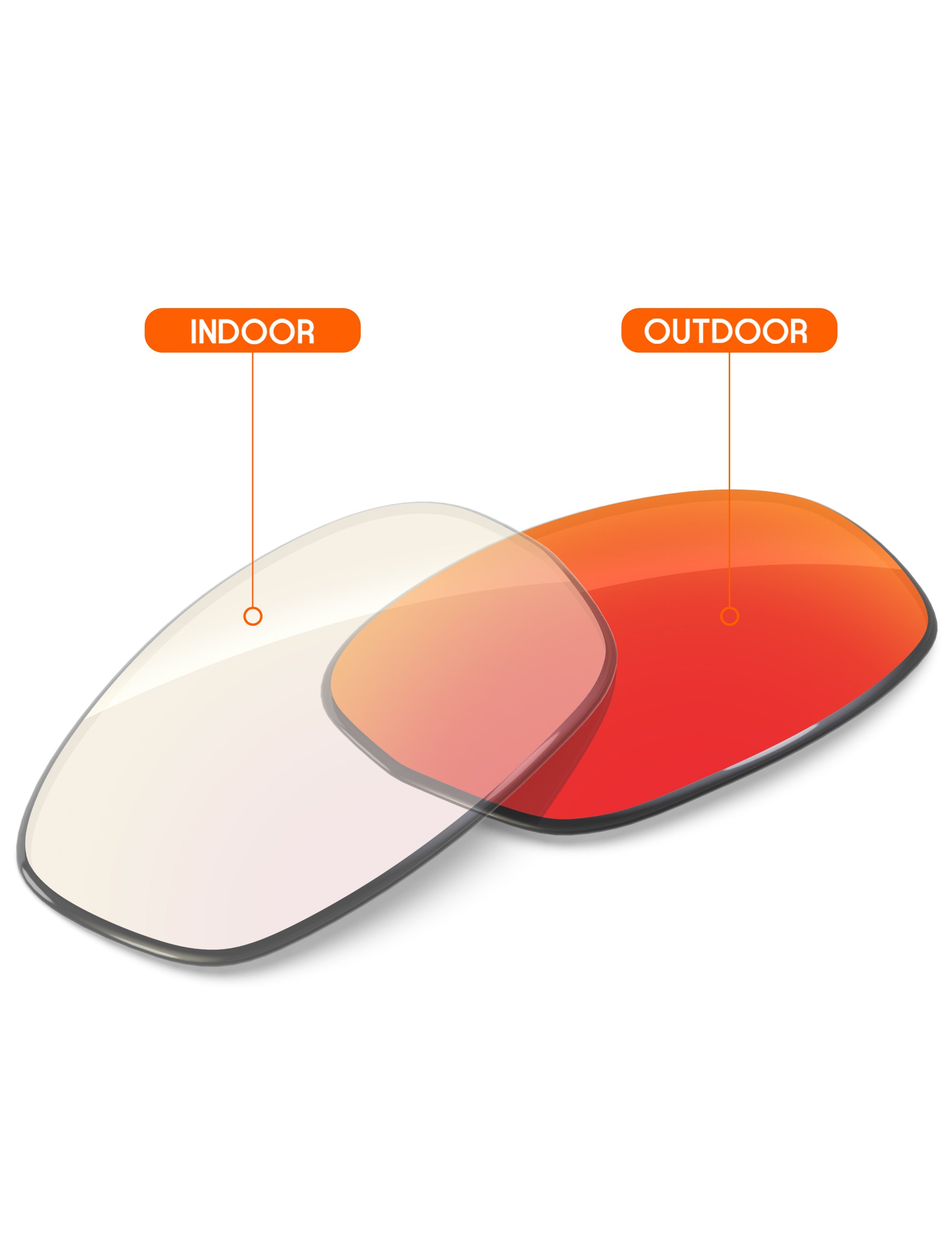 Fire Red FlashMirror™ Photochromic-Non-Polarized