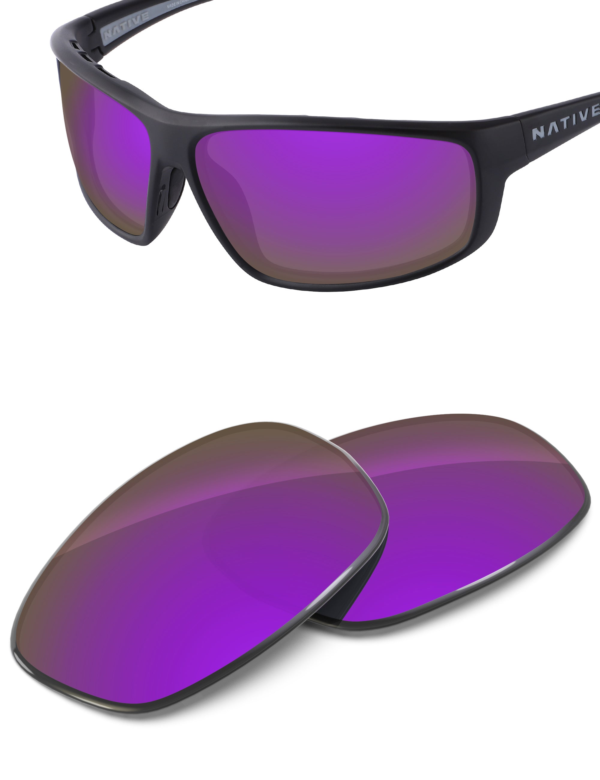 Plum Purple FlashMirror™-Non-Polarized
