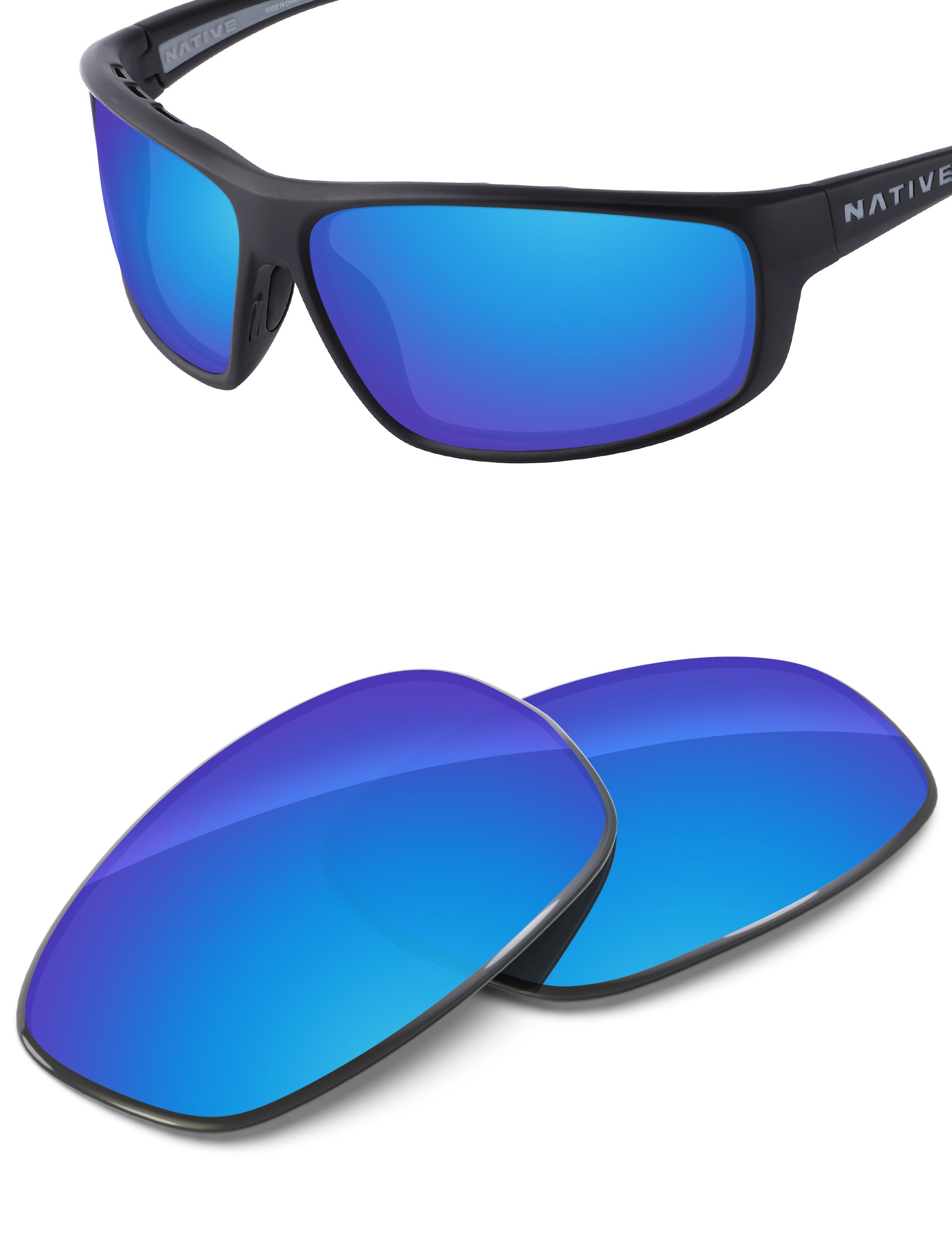 Sky Blue FlashMirror™-Non-Polarized