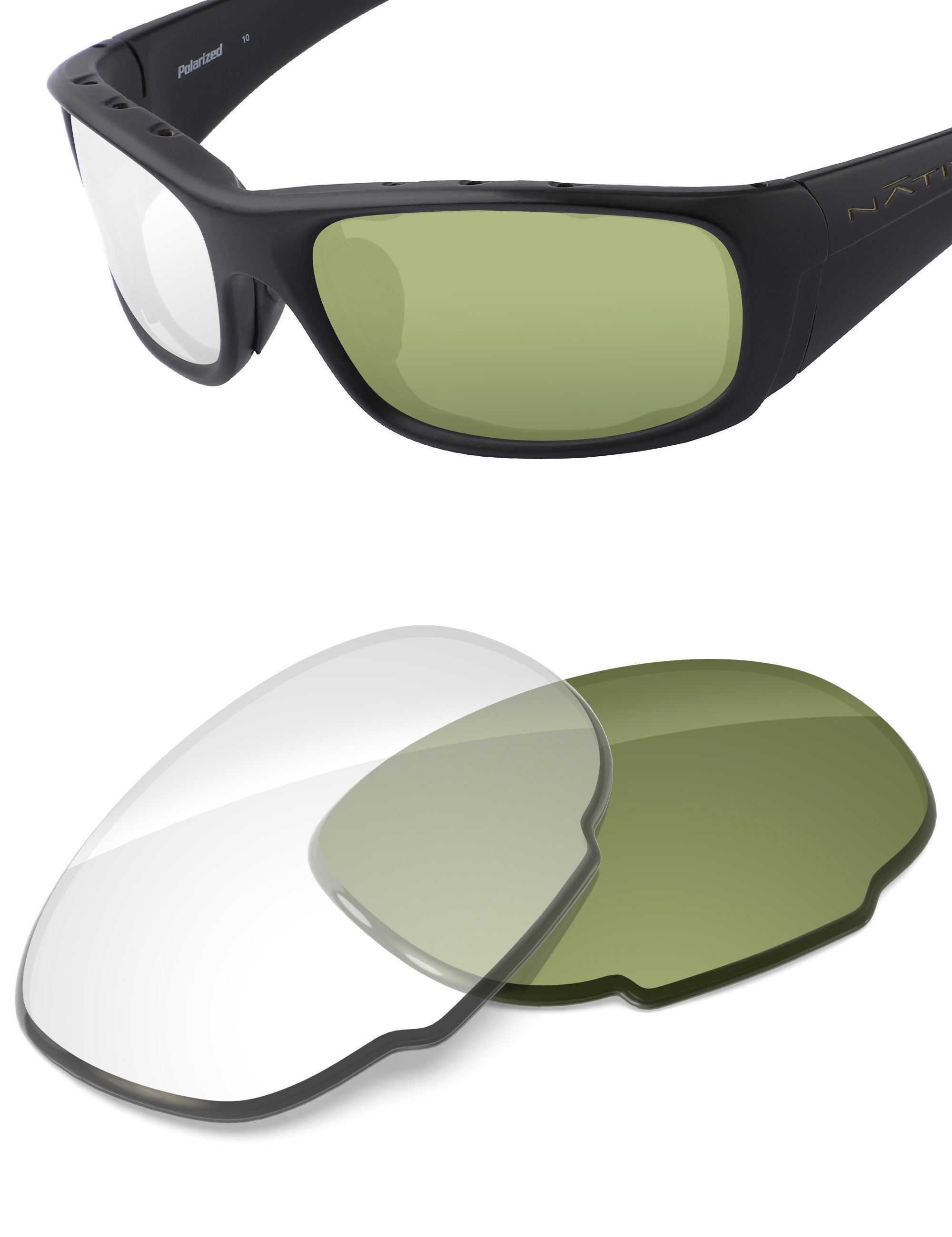 Adapt Green Photochromic Blue Light Blocking-Non-Polarized