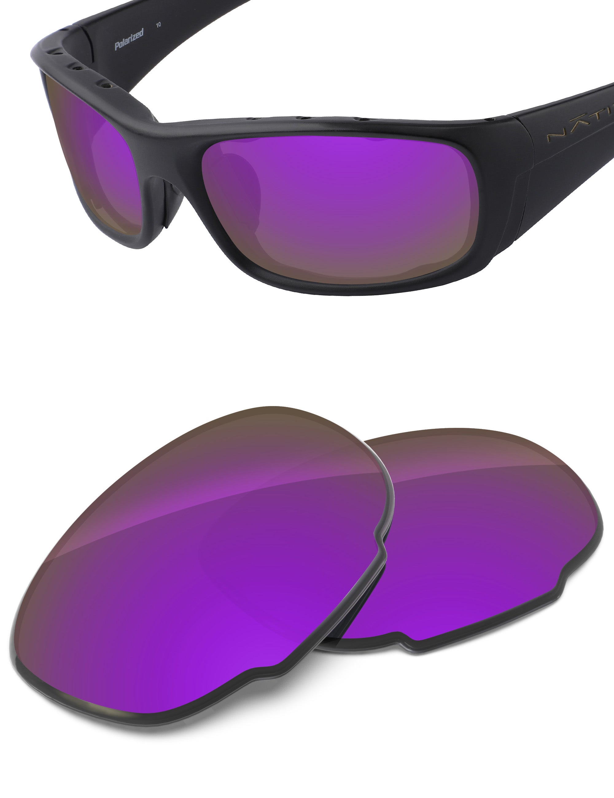 Plum Purple FlashMirror™-Non-Polarized