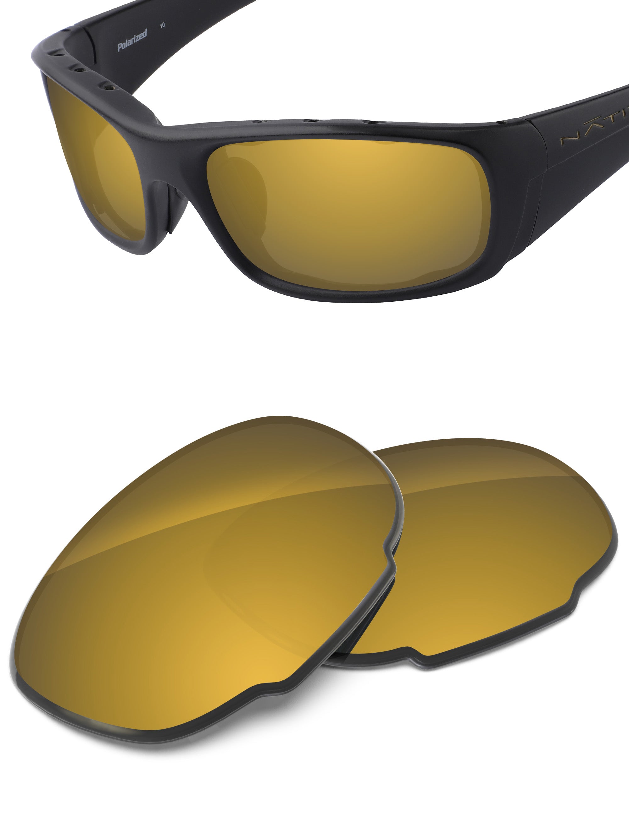 Tungsten Gold FlashMirror™-Non-Polarized