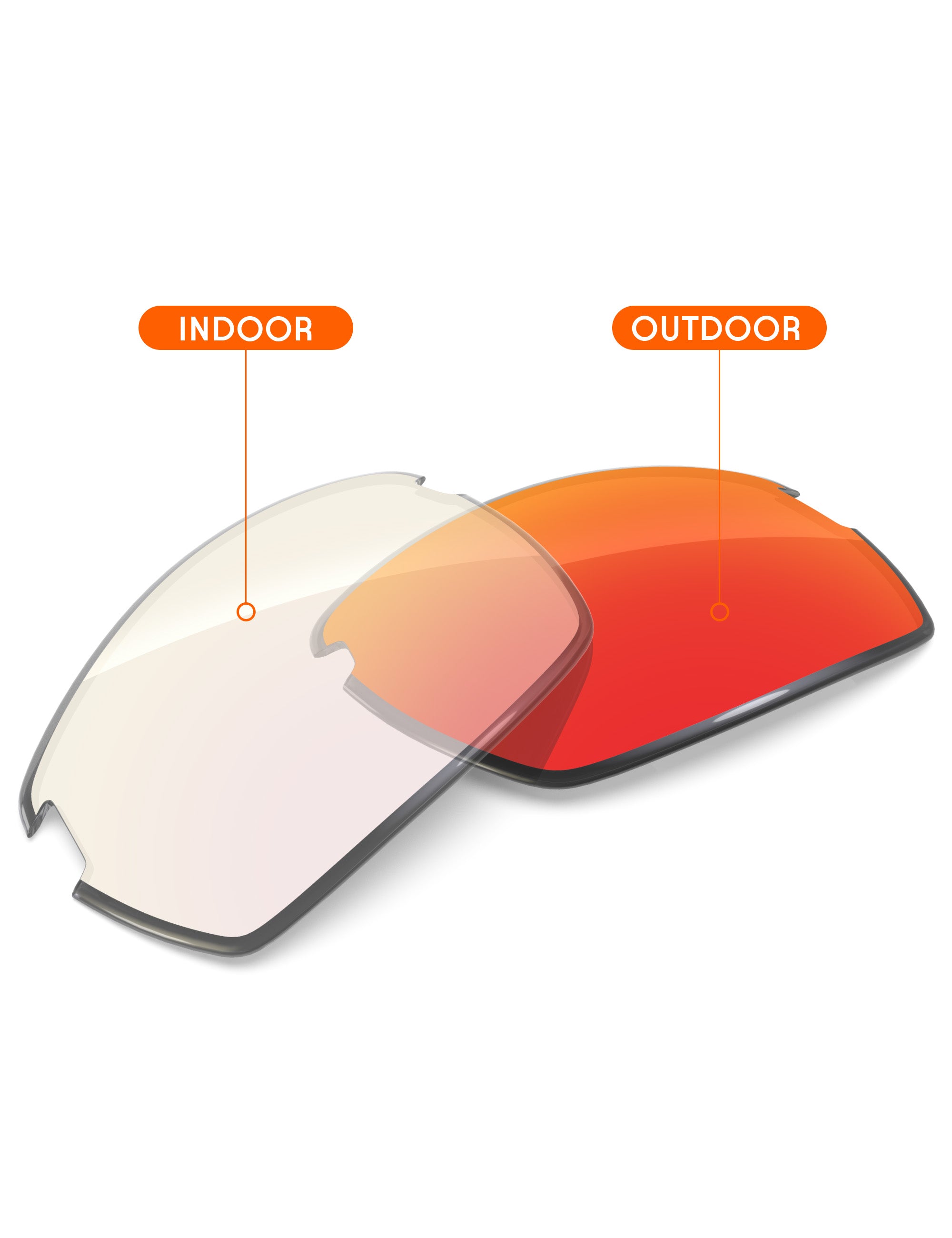 Fire Red FlashMirror™ Photochromic-Non-Polarized