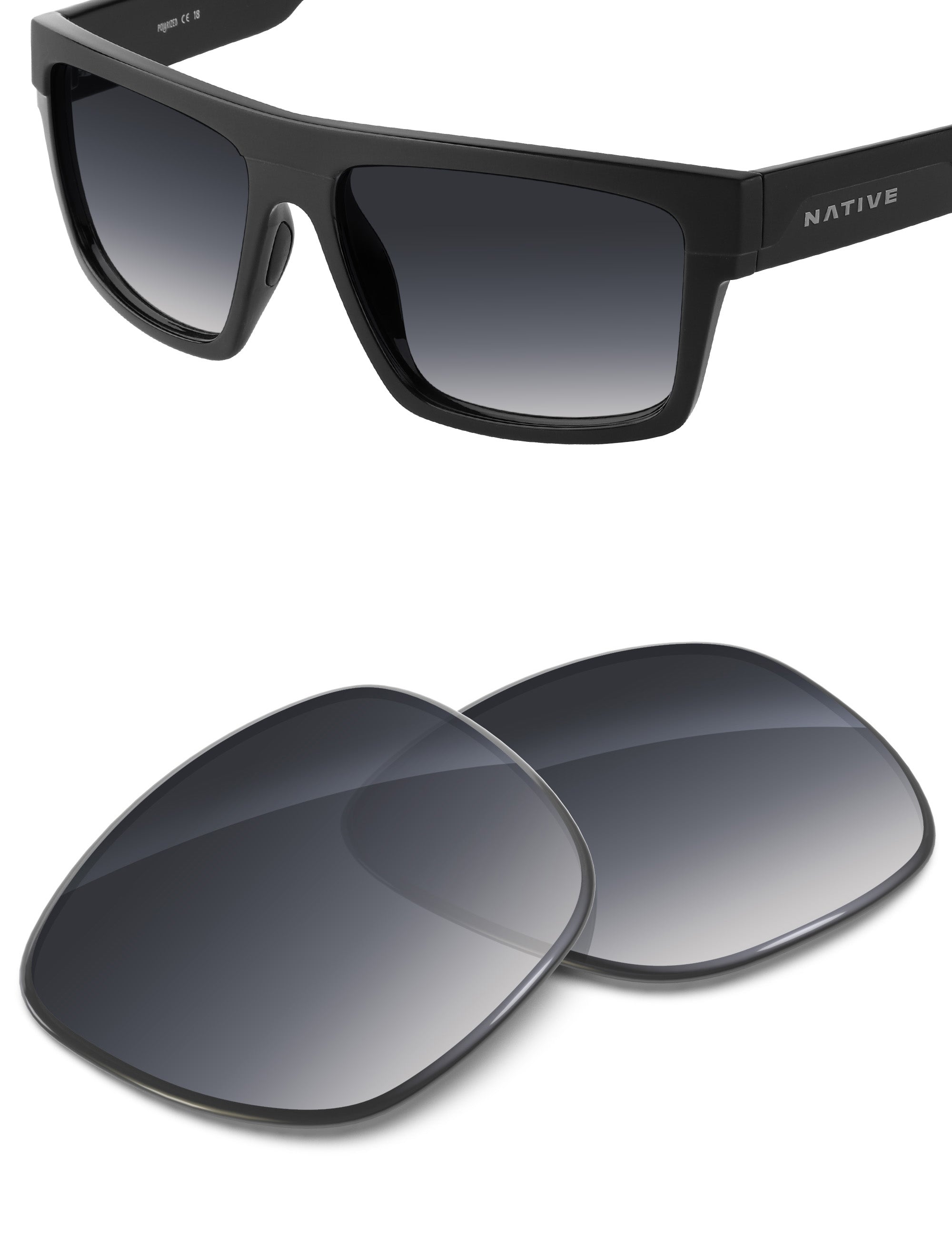 Gray Gradient-Non-Polarized