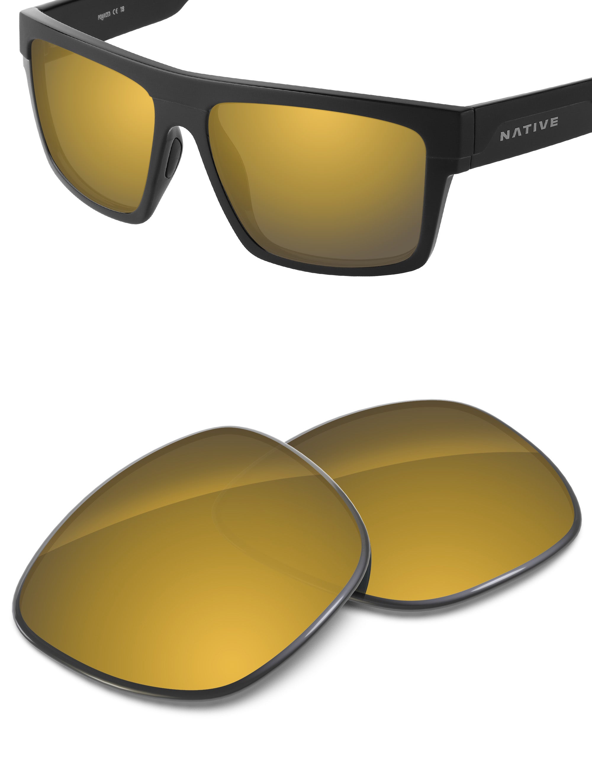 Tungsten Gold FlashMirror™-Non-Polarized