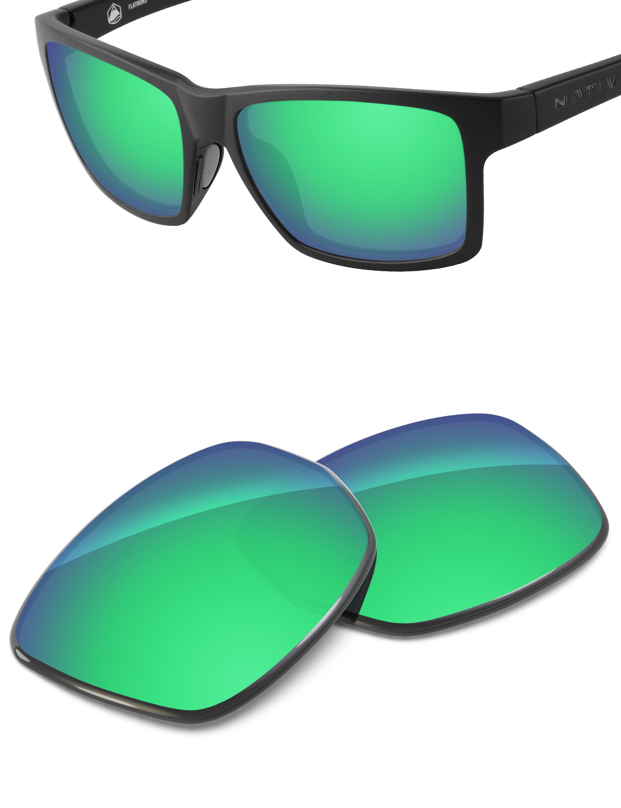 Emerald Green FlashMirror™-Non-Polarized