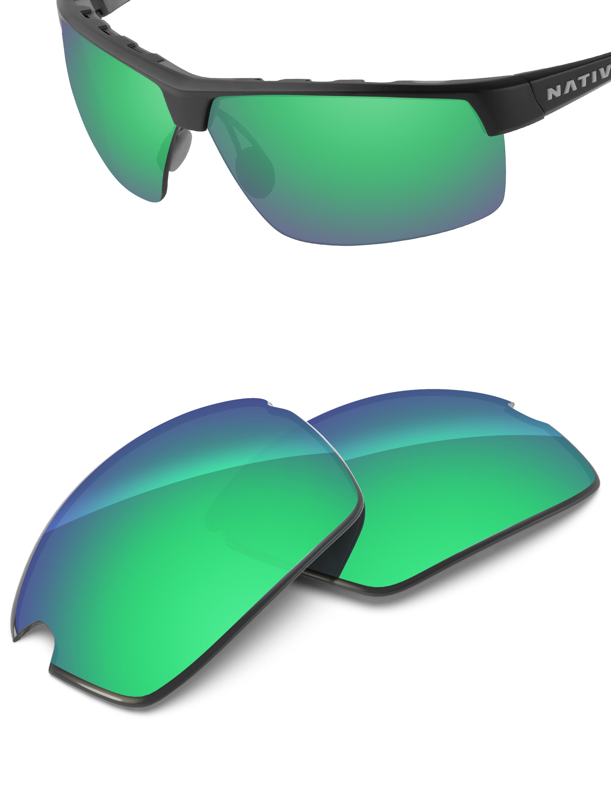 Emerald Green FlashMirror™-Non-Polarized
