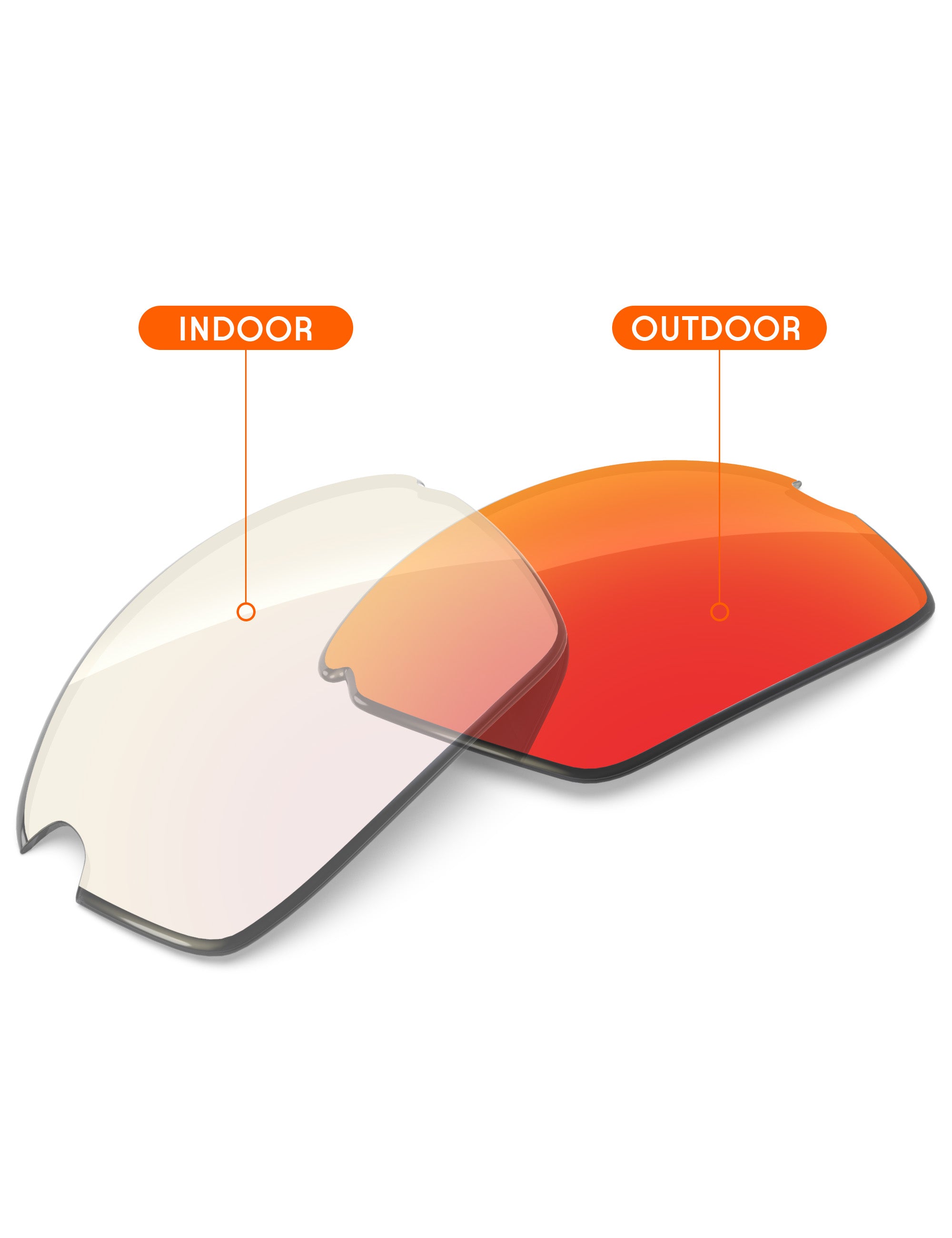 Fire Red FlashMirror™ Photochromic-Non-Polarized