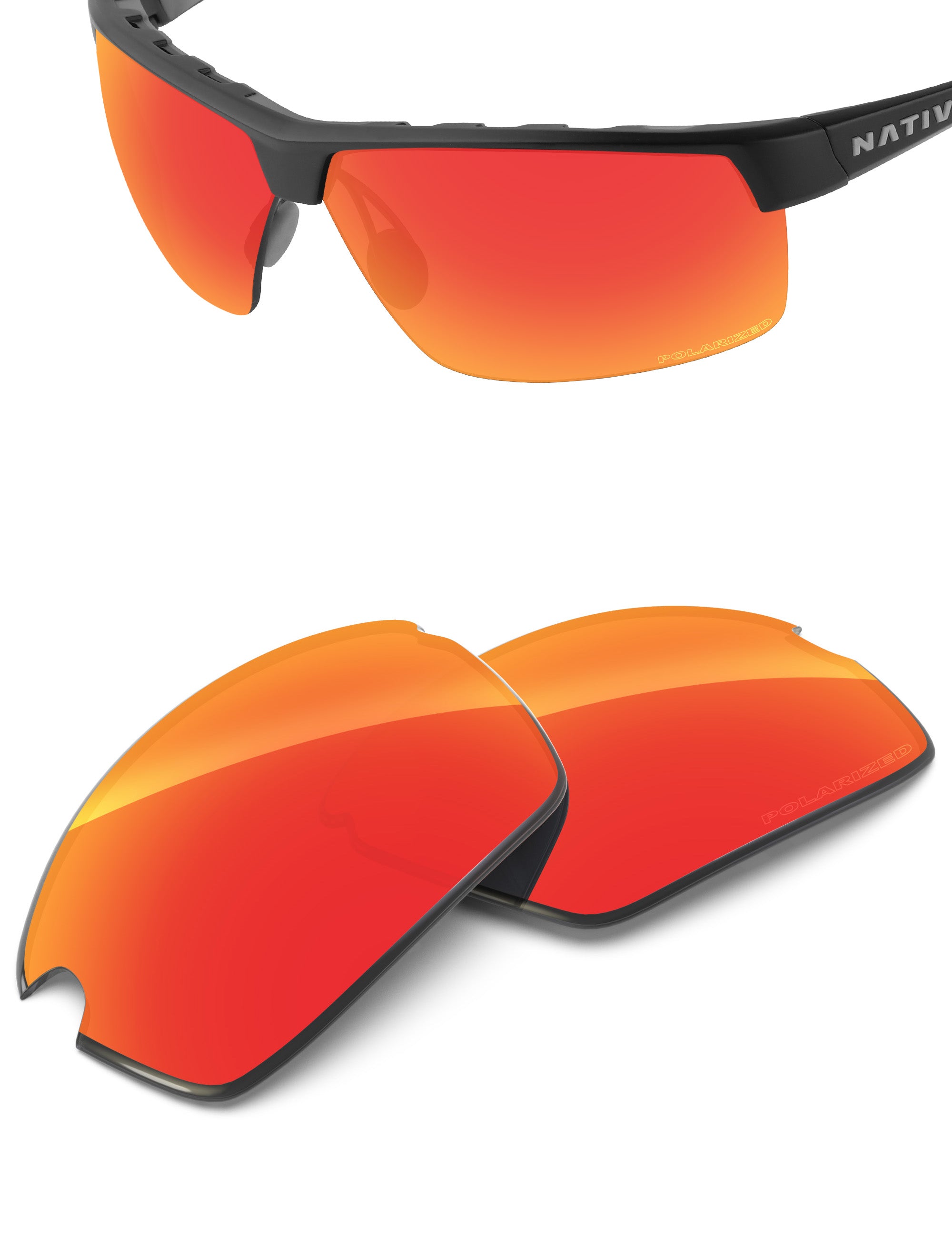 Fire Red FlashMirror™-Polarized