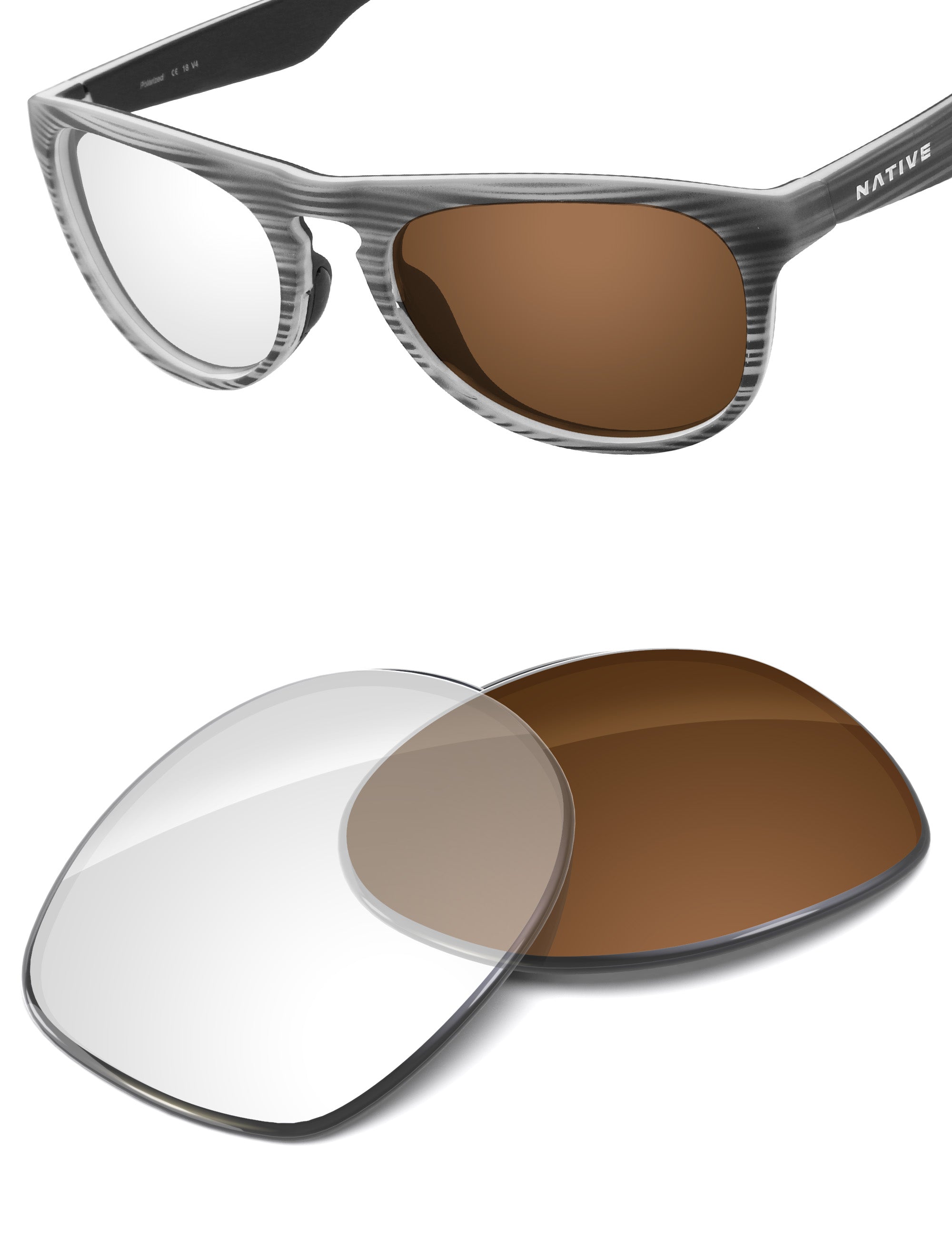 Adapt Brown Photochromic Blue Light Blocking-Non-Polarized