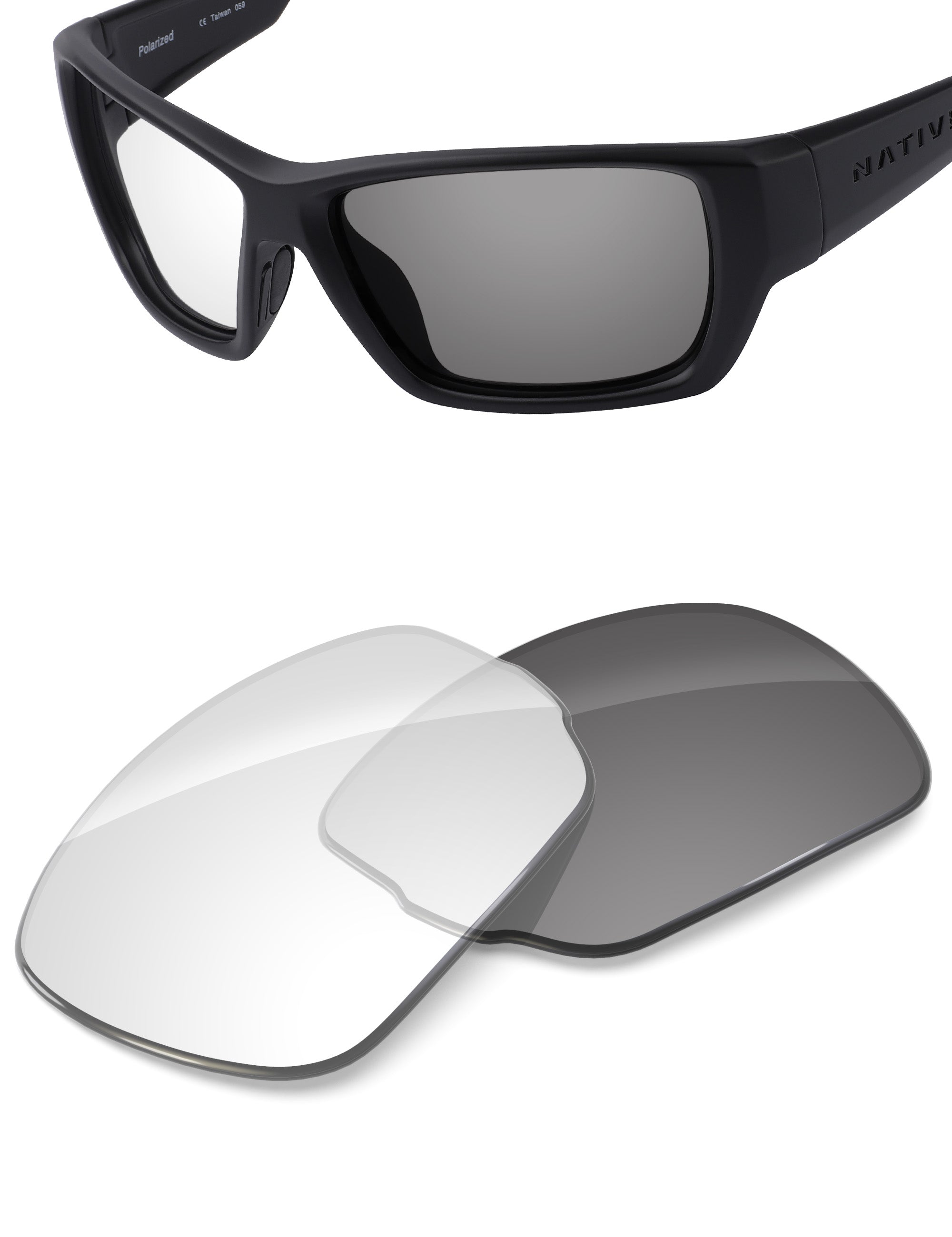 Adapt Gray Photochromic Blue Light Blocking-Non-Polarized