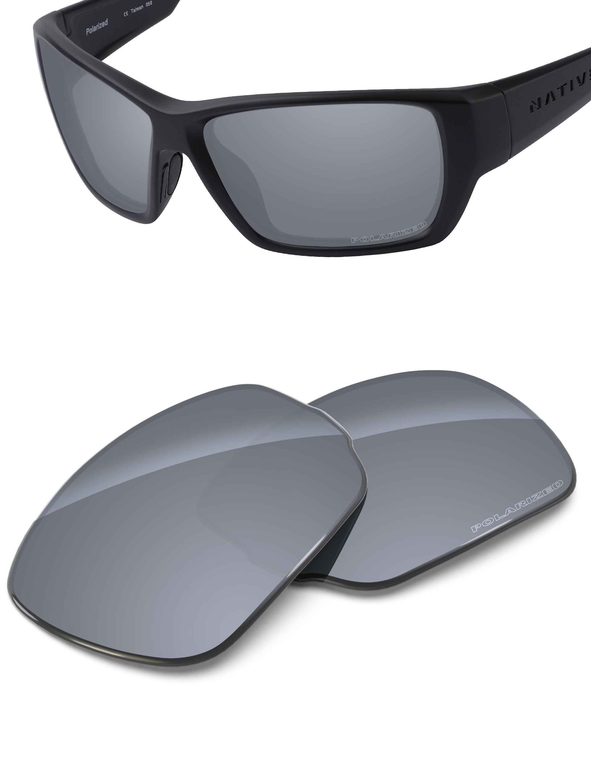 Silver Metallic FlashMirror™-Polarized