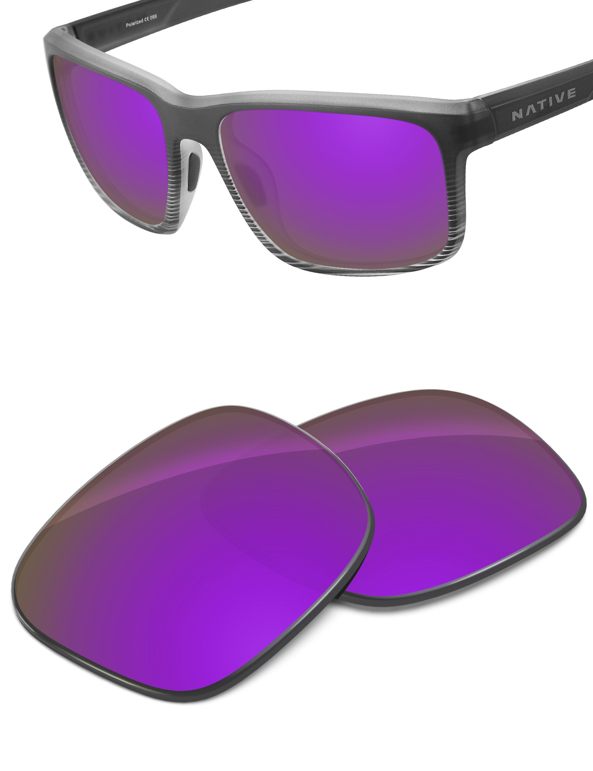Plum Purple FlashMirror™-Non-Polarized