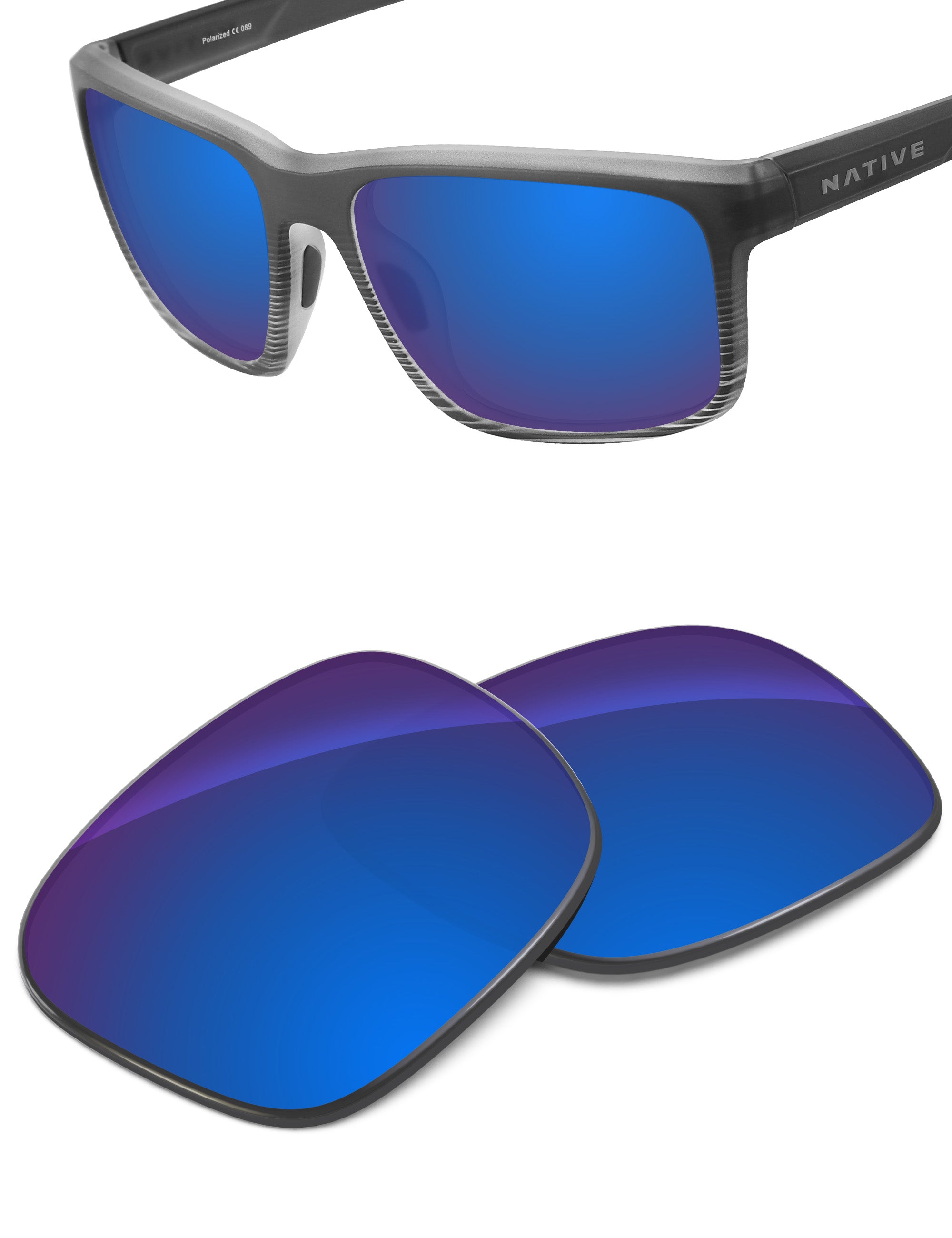 Sapphire Blue FlashMirror™-Non-Polarized