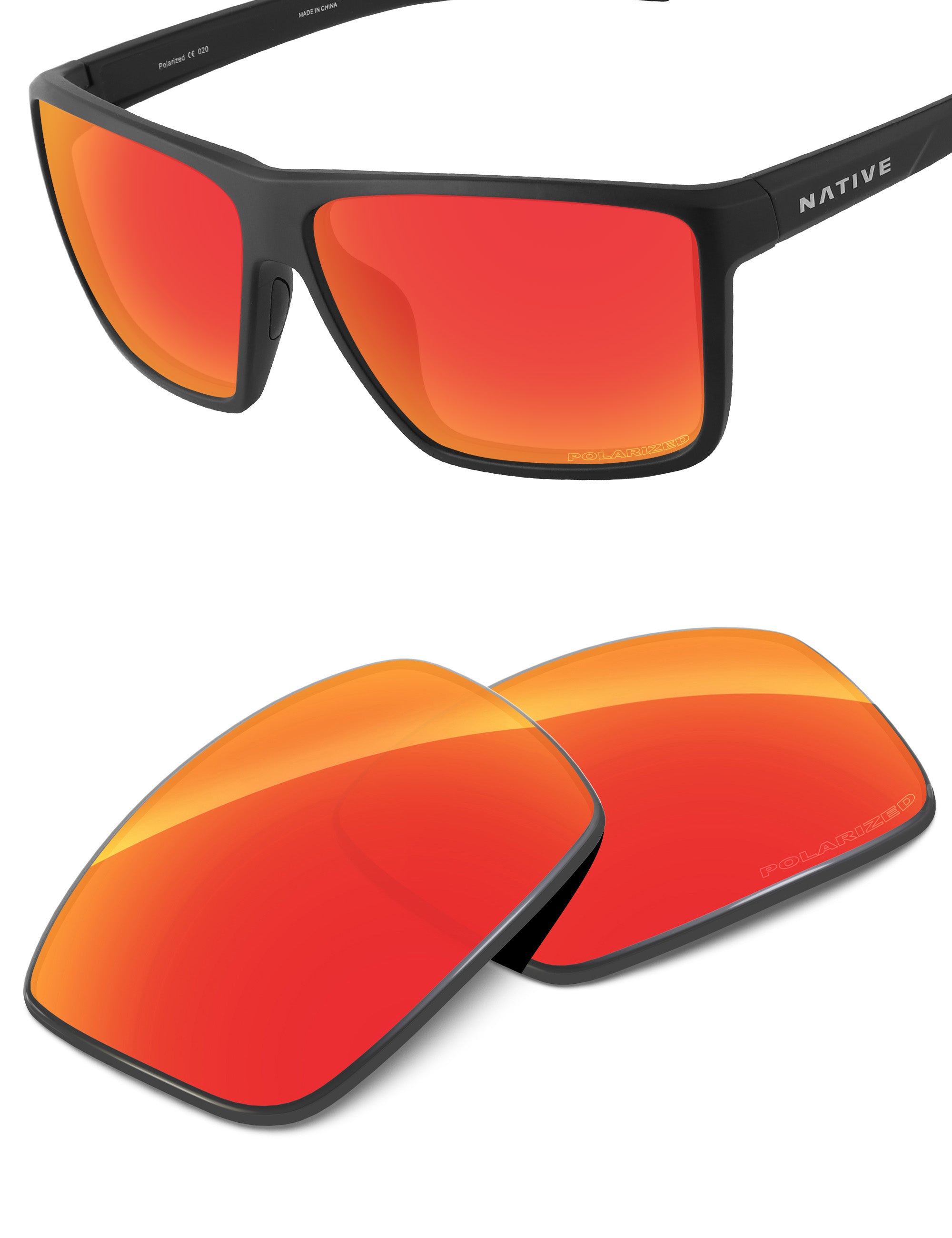Fire Red FlashMirror™-Polarized