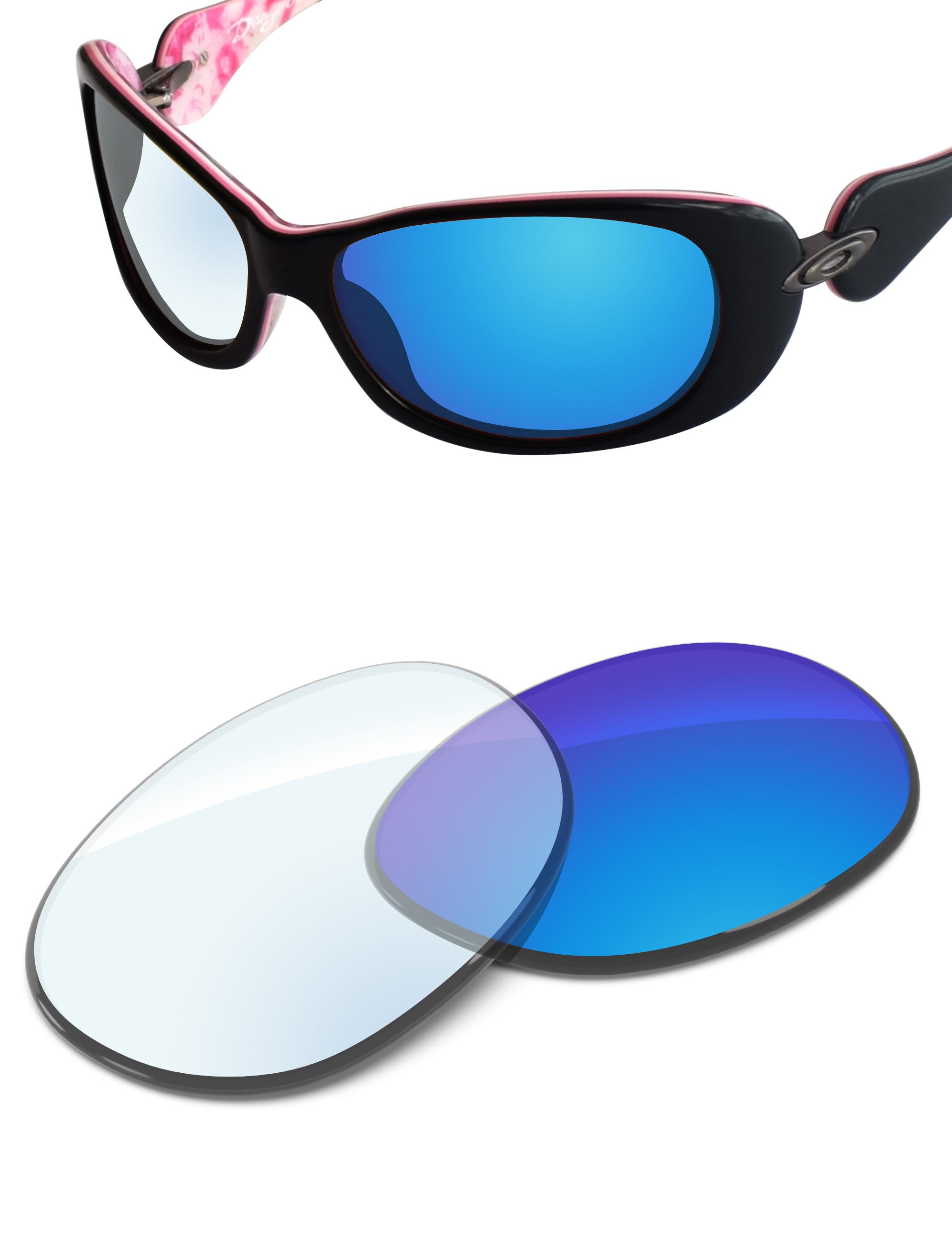 Sky Blue FlashMirror™ Photochromic-Non-Polarized