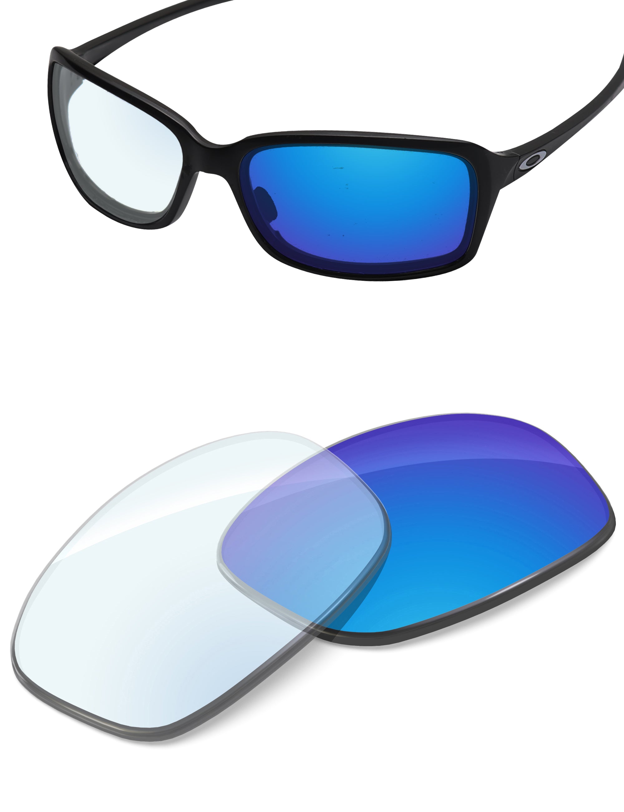 Sky Blue FlashMirror™ Photochromic-Non-Polarized