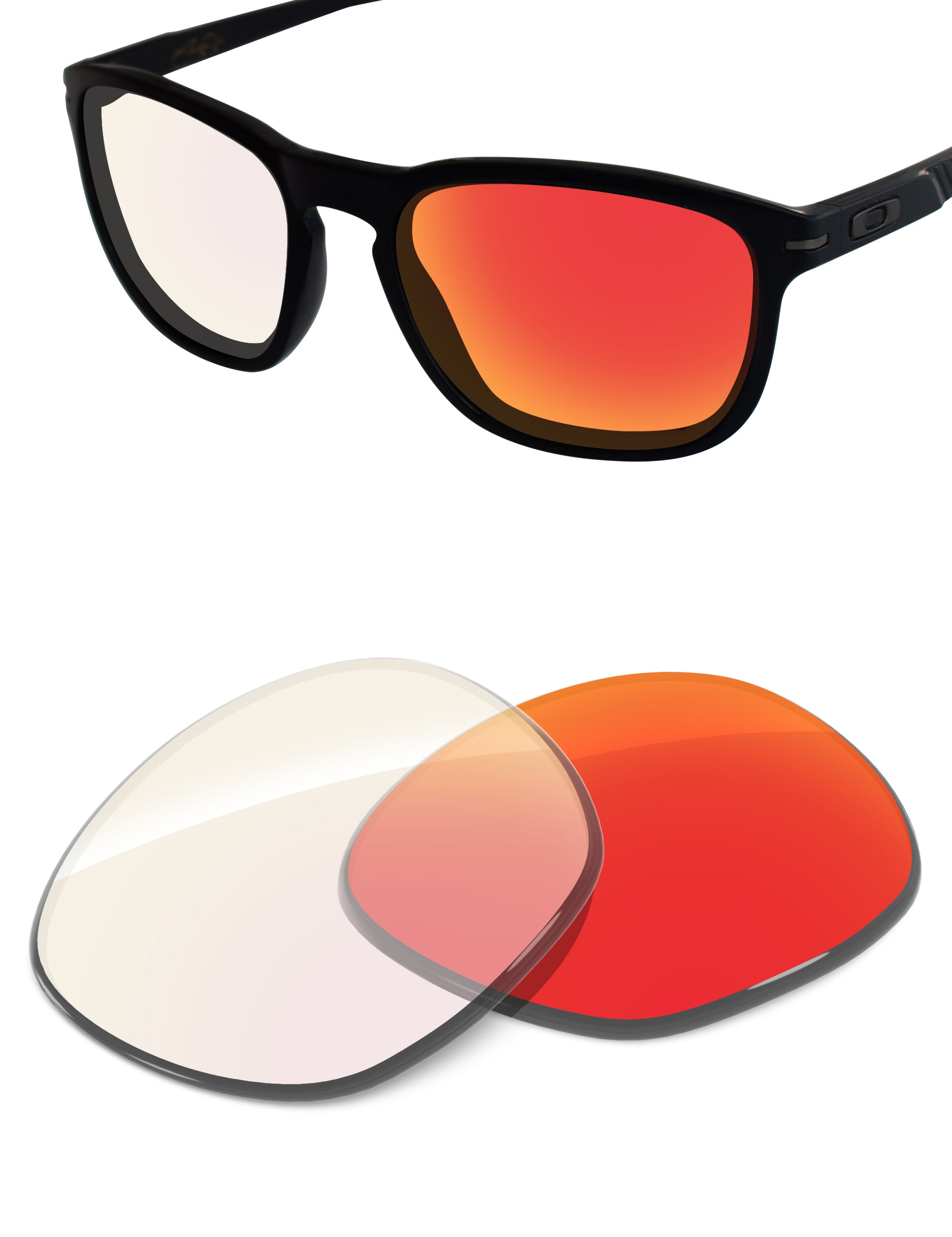 Fire Red FlashMirror™ Photochromic-Non-Polarized