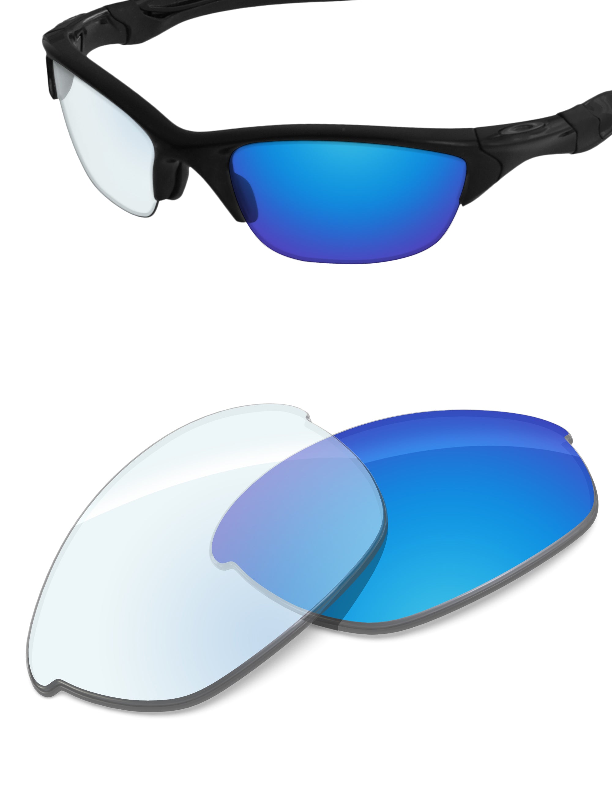 Sky Blue FlashMirror™ Photochromic-Non-Polarized