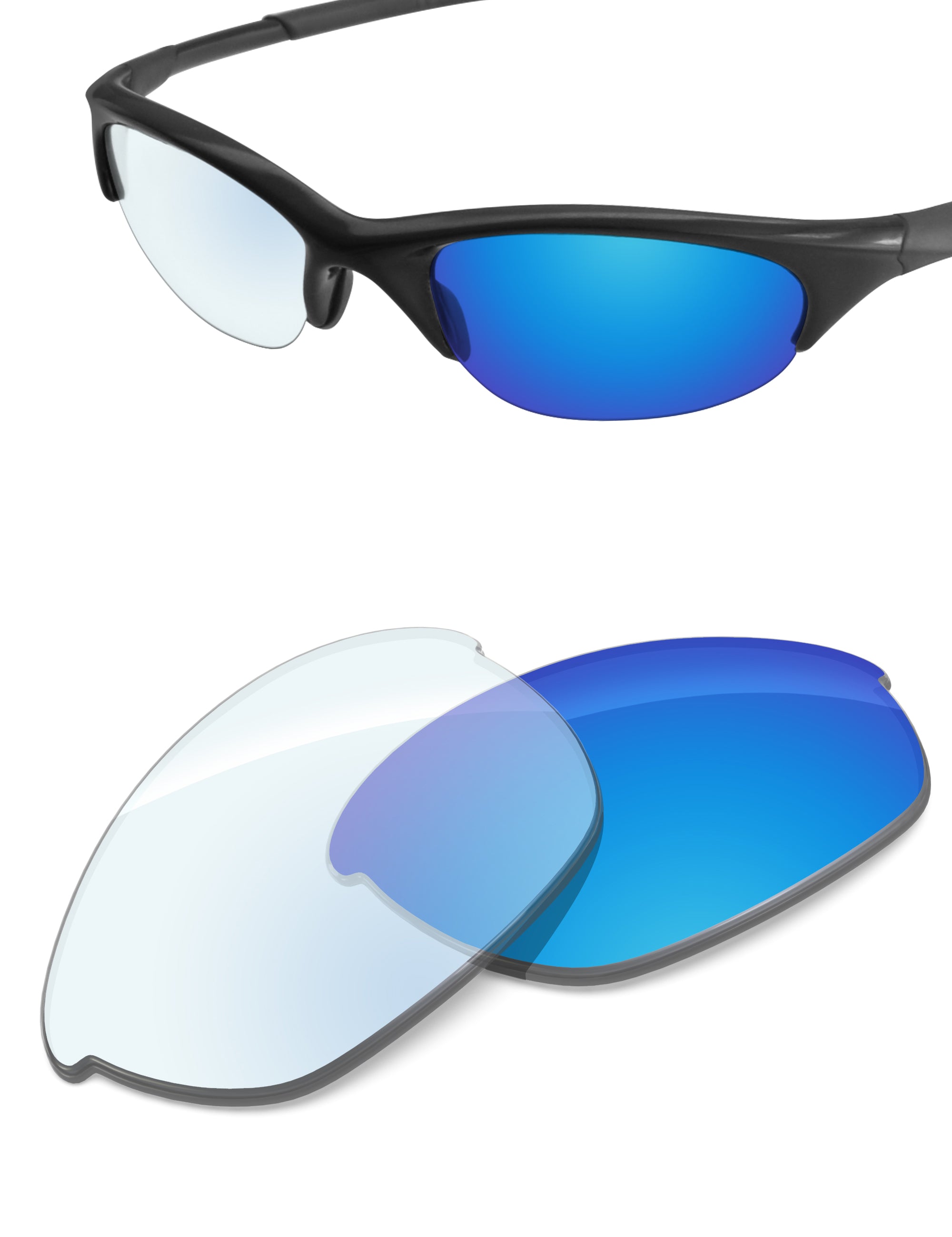Sky Blue FlashMirror™ Photochromic-Non-Polarized