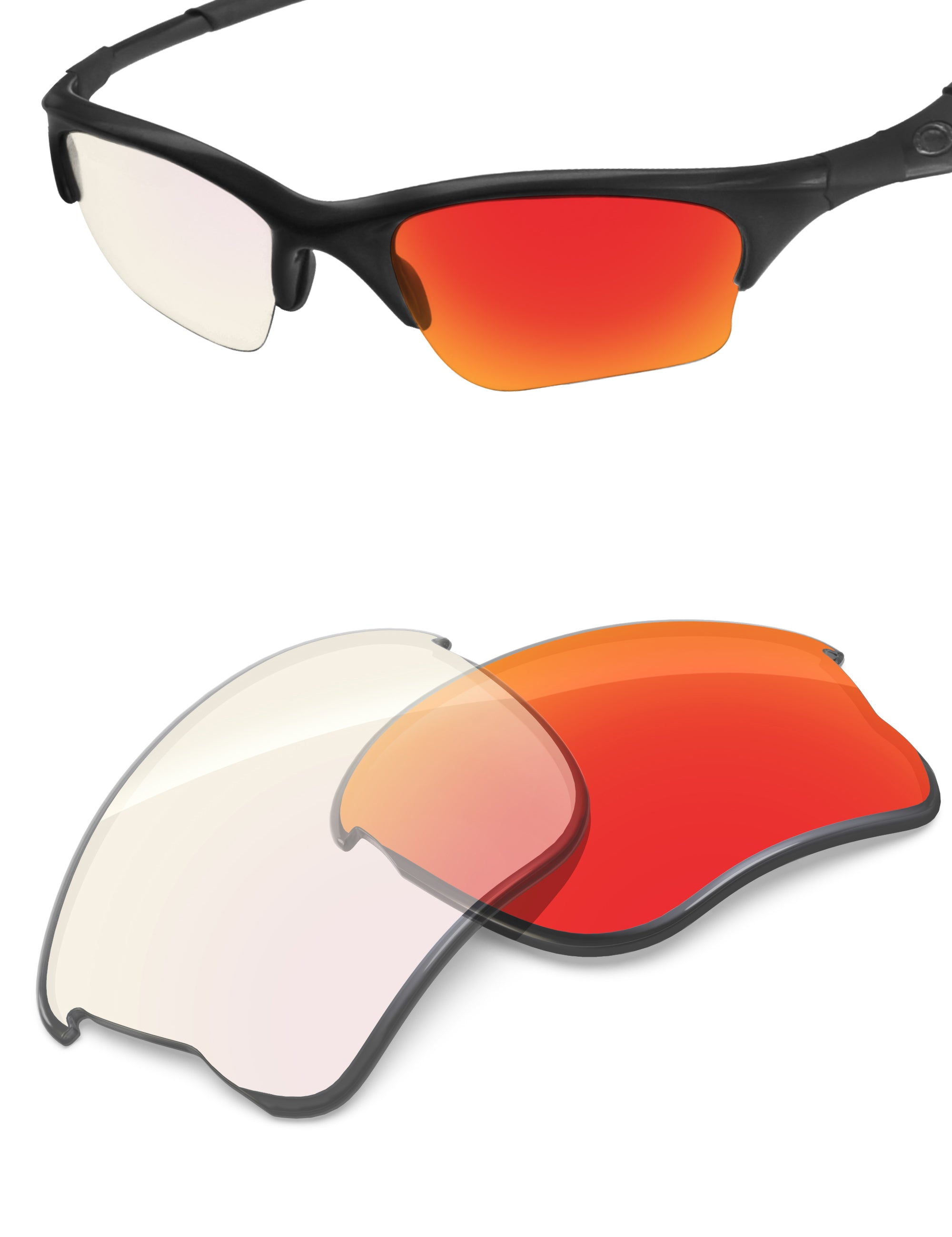 Fire Red FlashMirror™ Photochromic-Non-Polarized