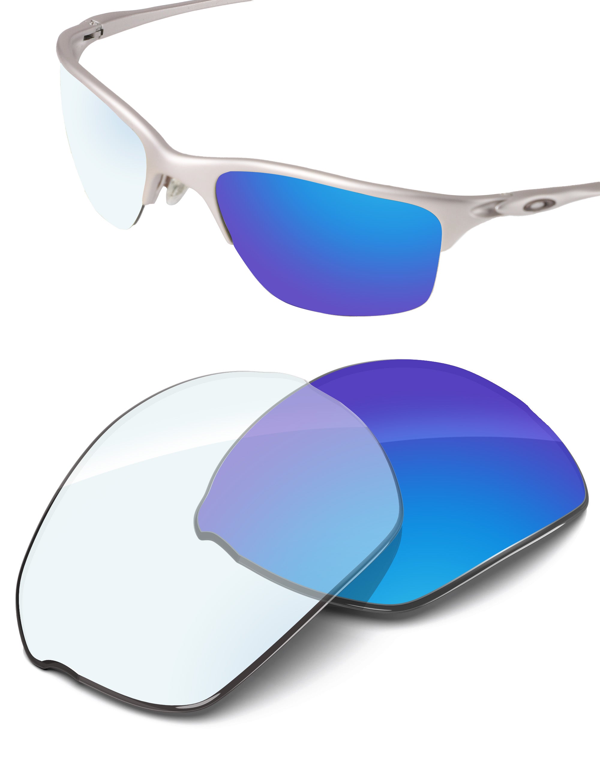 Sky Blue FlashMirror™ Photochromic-Non-Polarized
