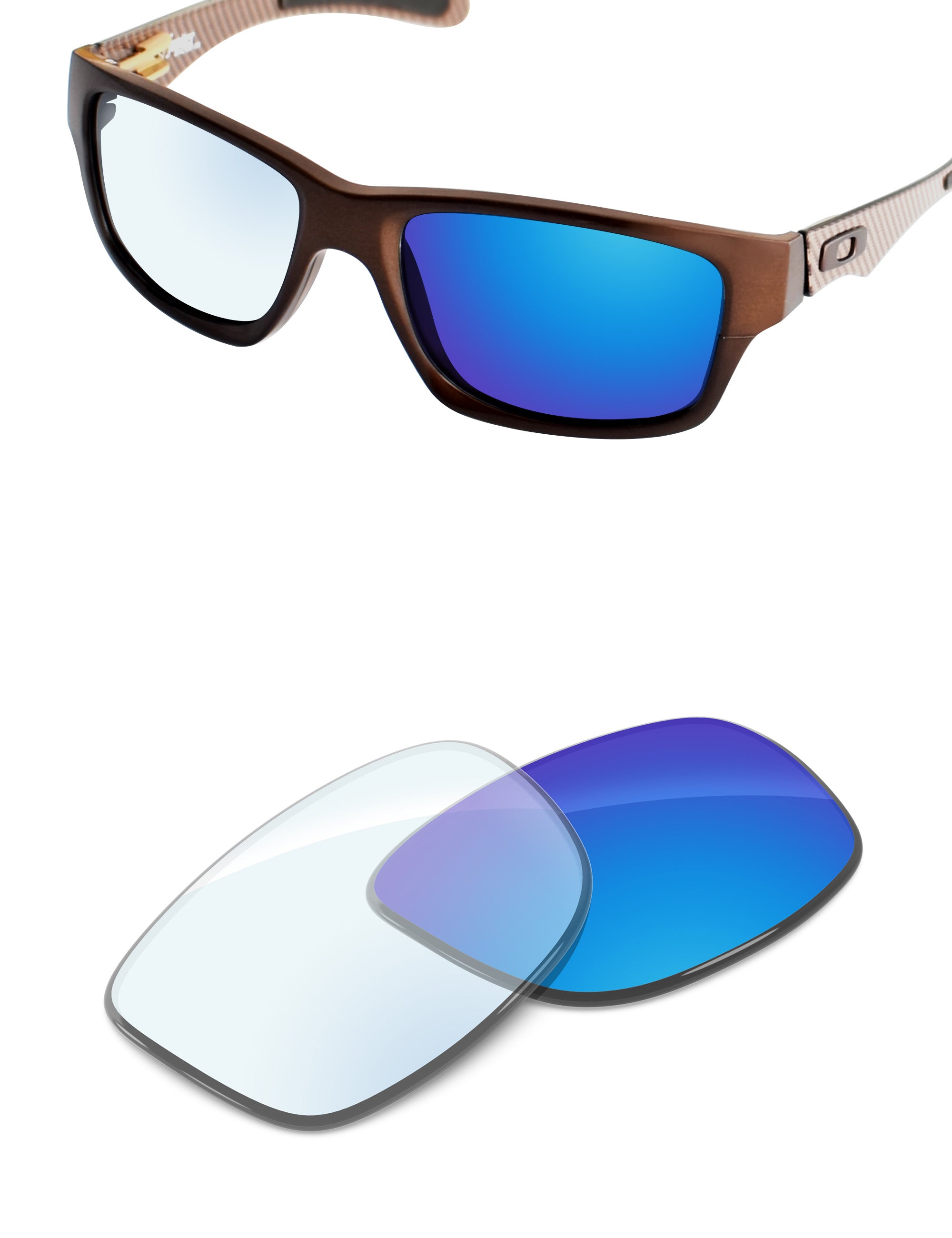 Sky Blue FlashMirror™ Photochromic-Non-Polarized