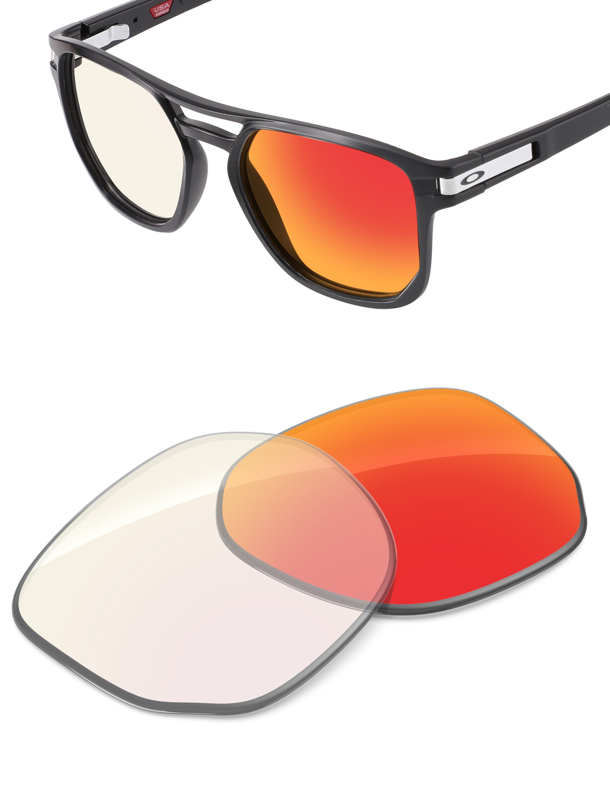 Fire Red FlashMirror™ Photochromic-Non-Polarized