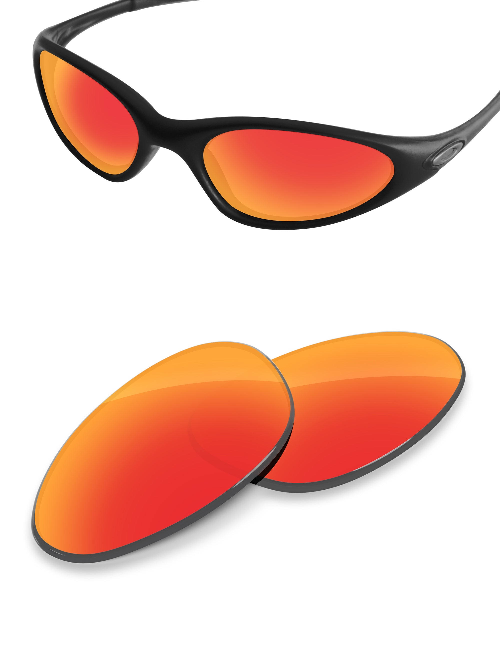 Fire Red FlashMirror™-Non-Polarized