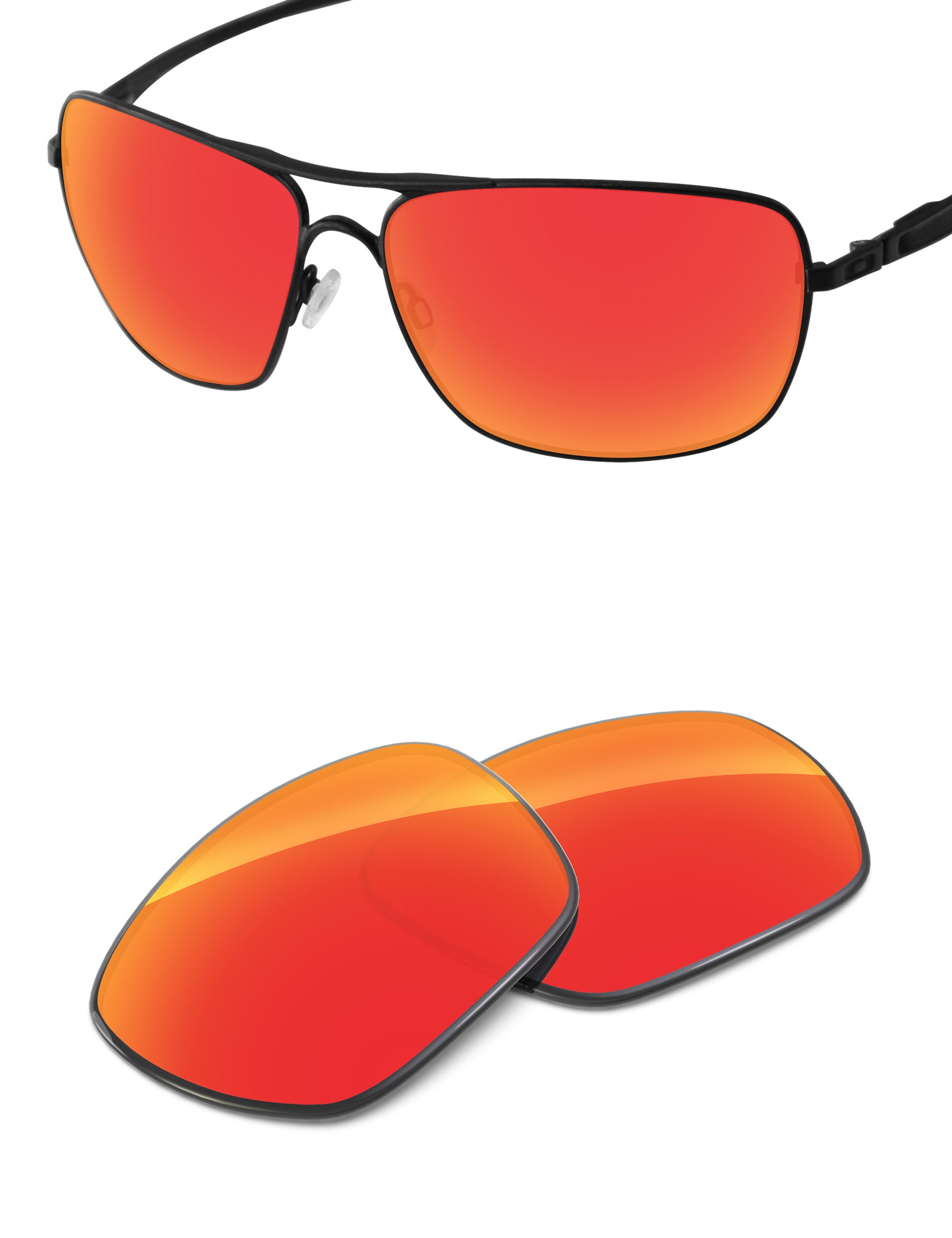 Fire Red FlashMirror™-Non-Polarized