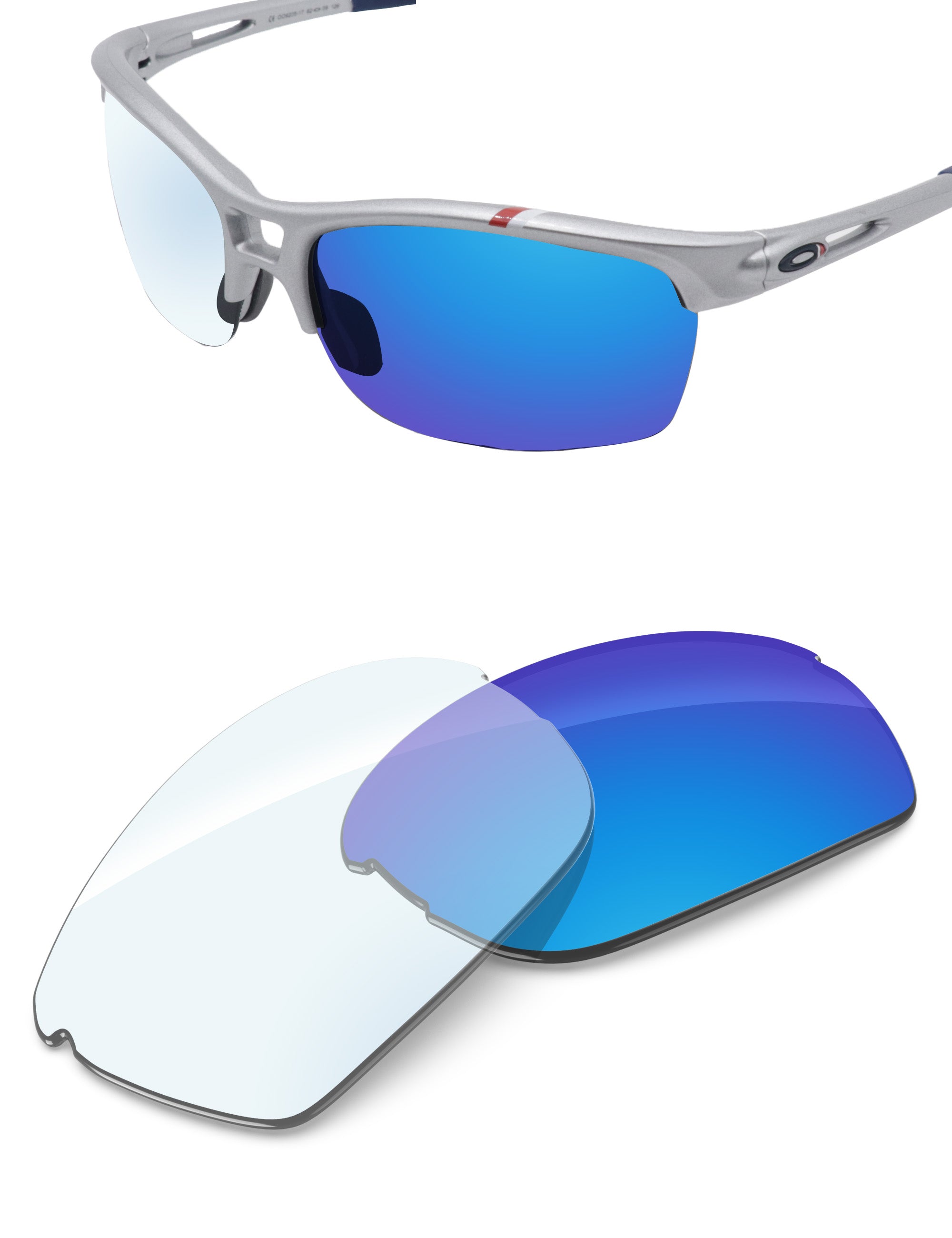 Sky Blue FlashMirror™ Photochromic-Non-Polarized