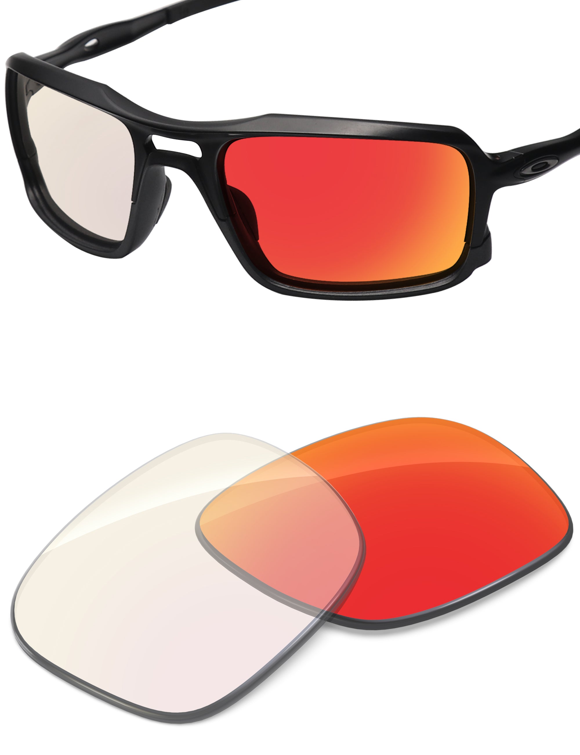 Fire Red FlashMirror™ Photochromic-Non-Polarized