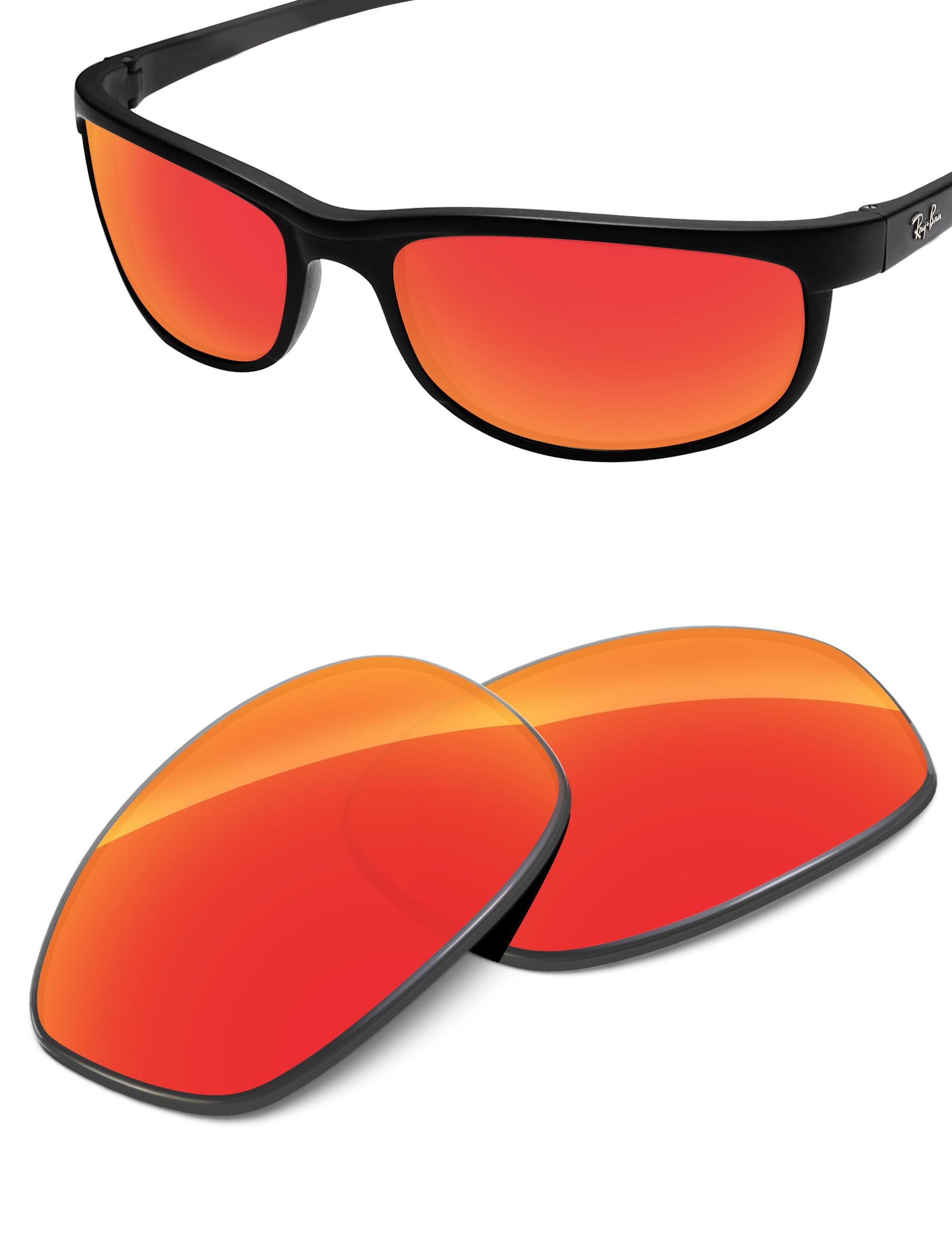 Fire Red FlashMirror™-Non-Polarized