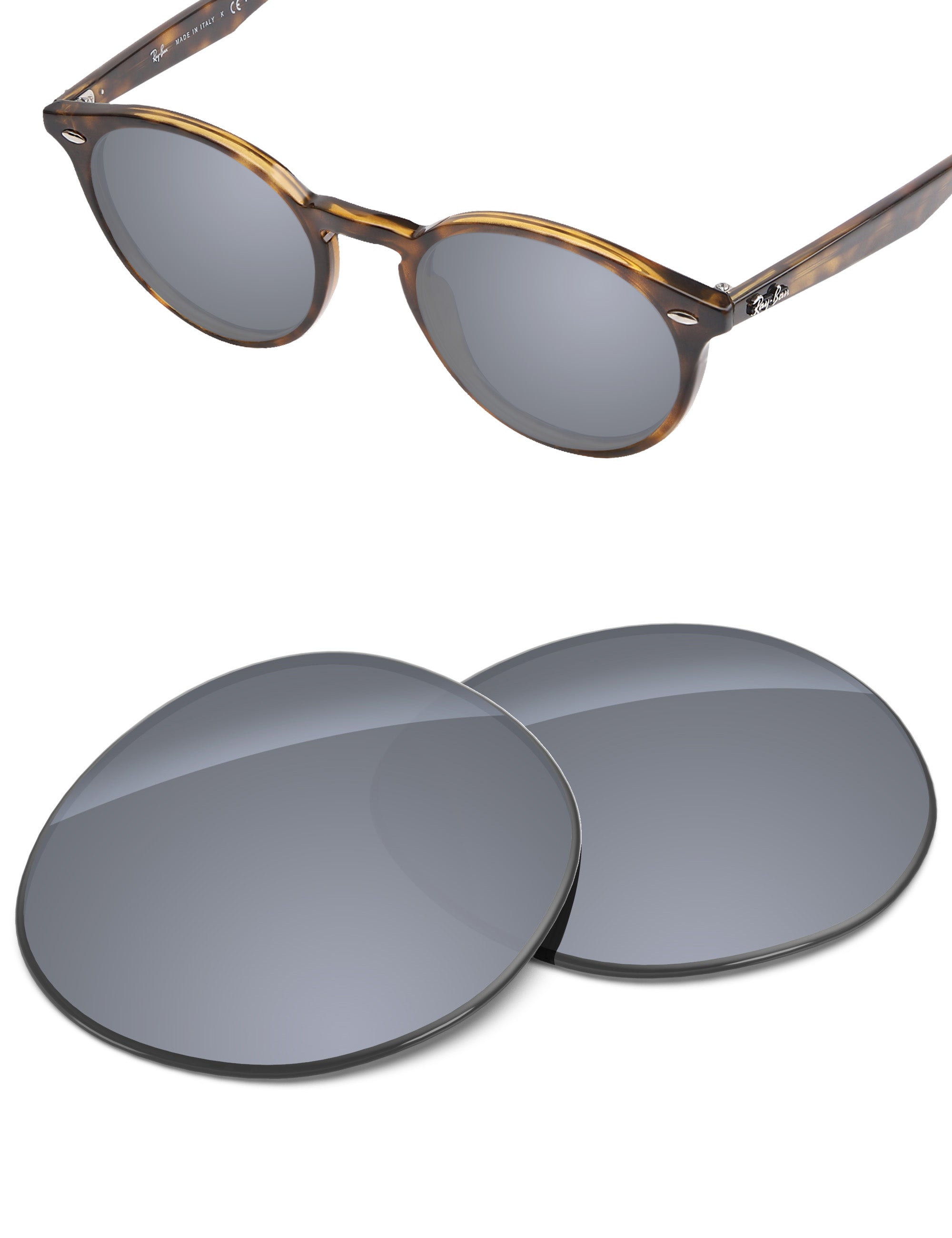 Silver Metallic FlashMirror™-Non-Polarized