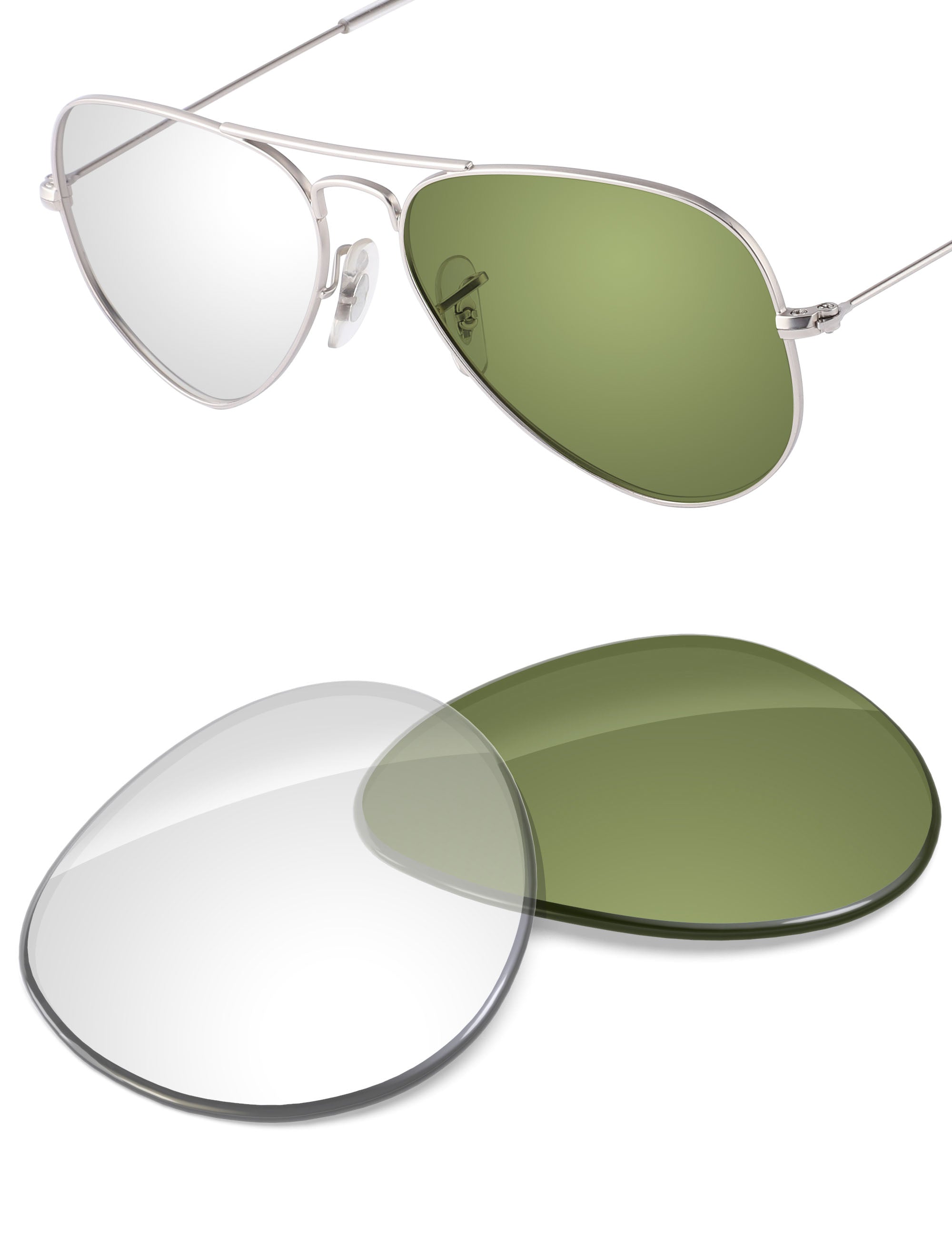 Adapt Green Photochromic Blue Light Blocking-Non-Polarized