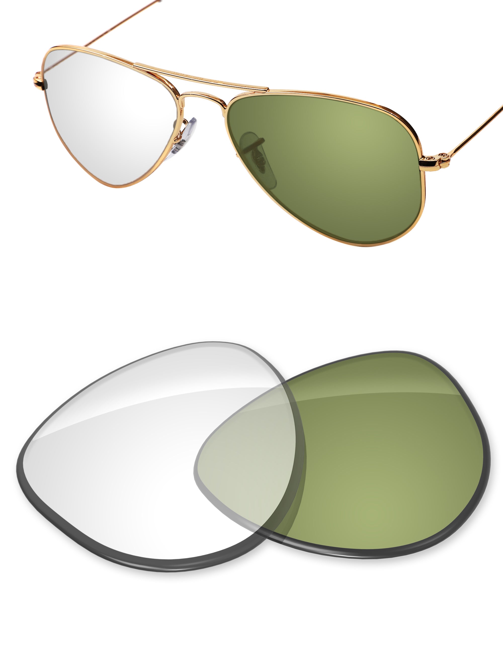 Adapt Green Photochromic Blue Light Blocking-Non-Polarized