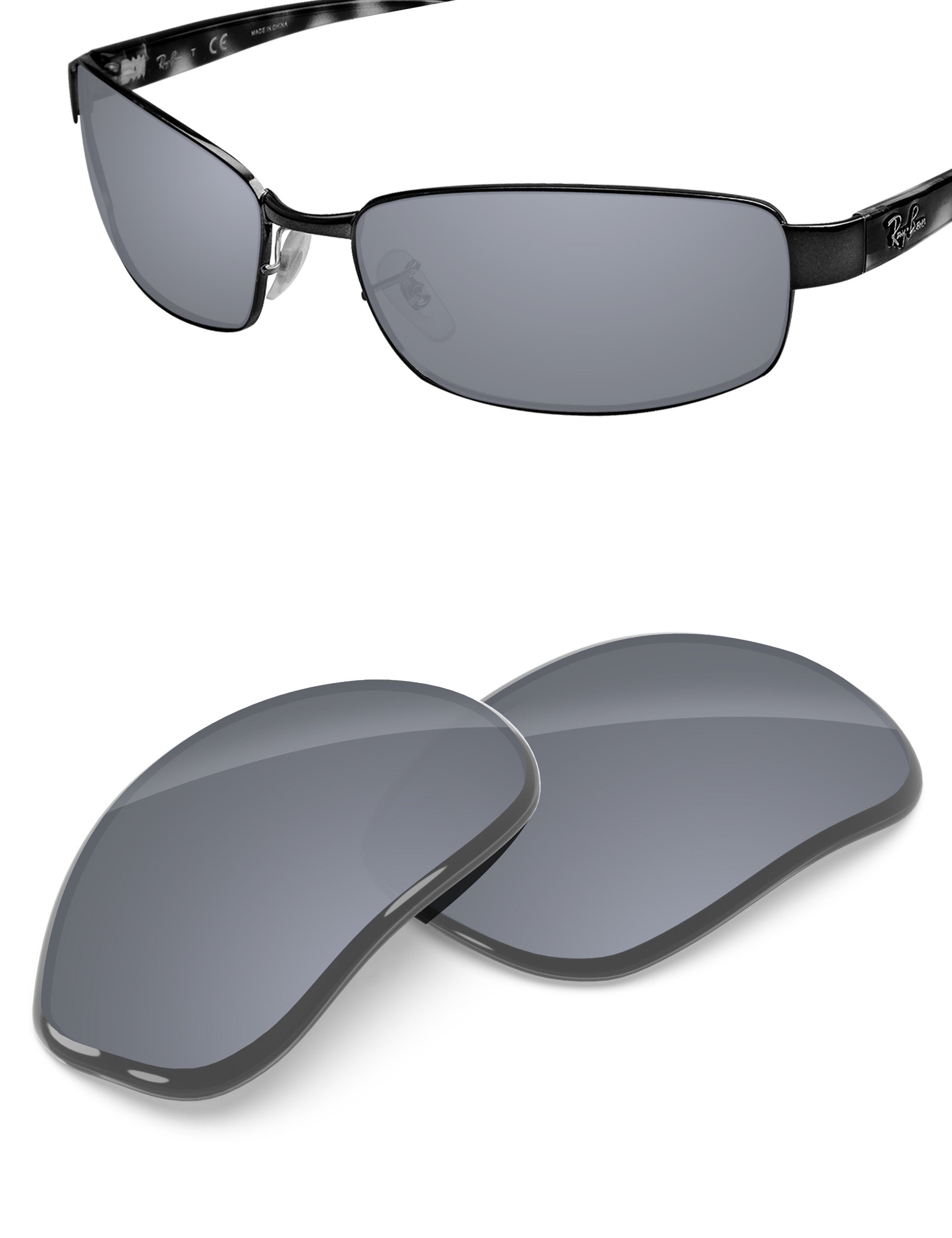 Silver Metallic FlashMirror™-Non-Polarized