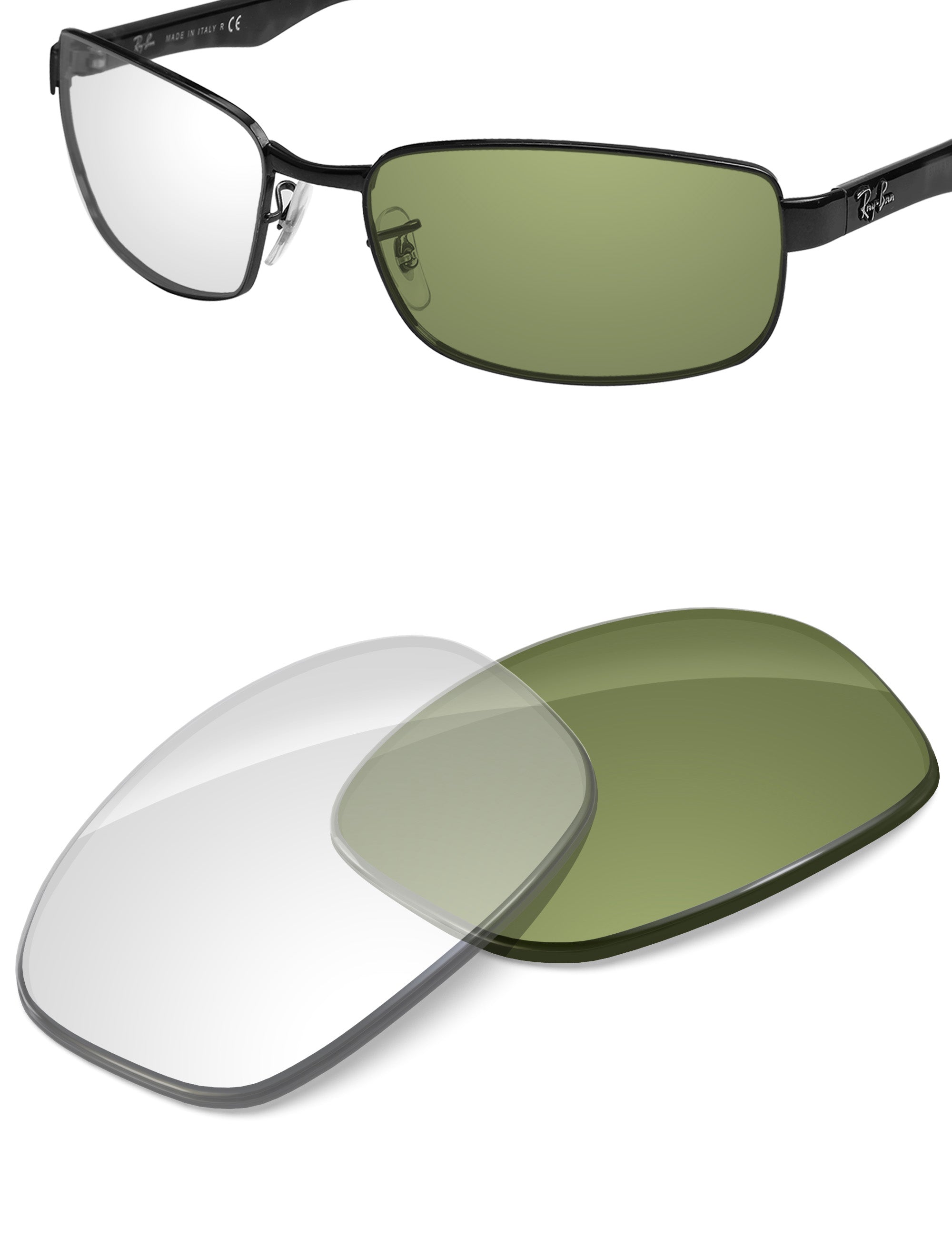 Adapt Green Photochromic Blue Light Blocking-Non-Polarized