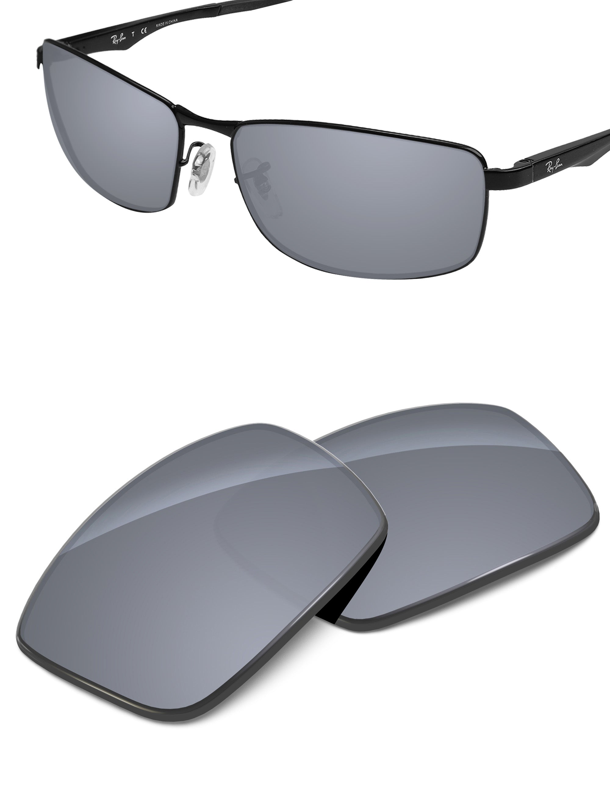 Silver Metallic FlashMirror™-Non-Polarized