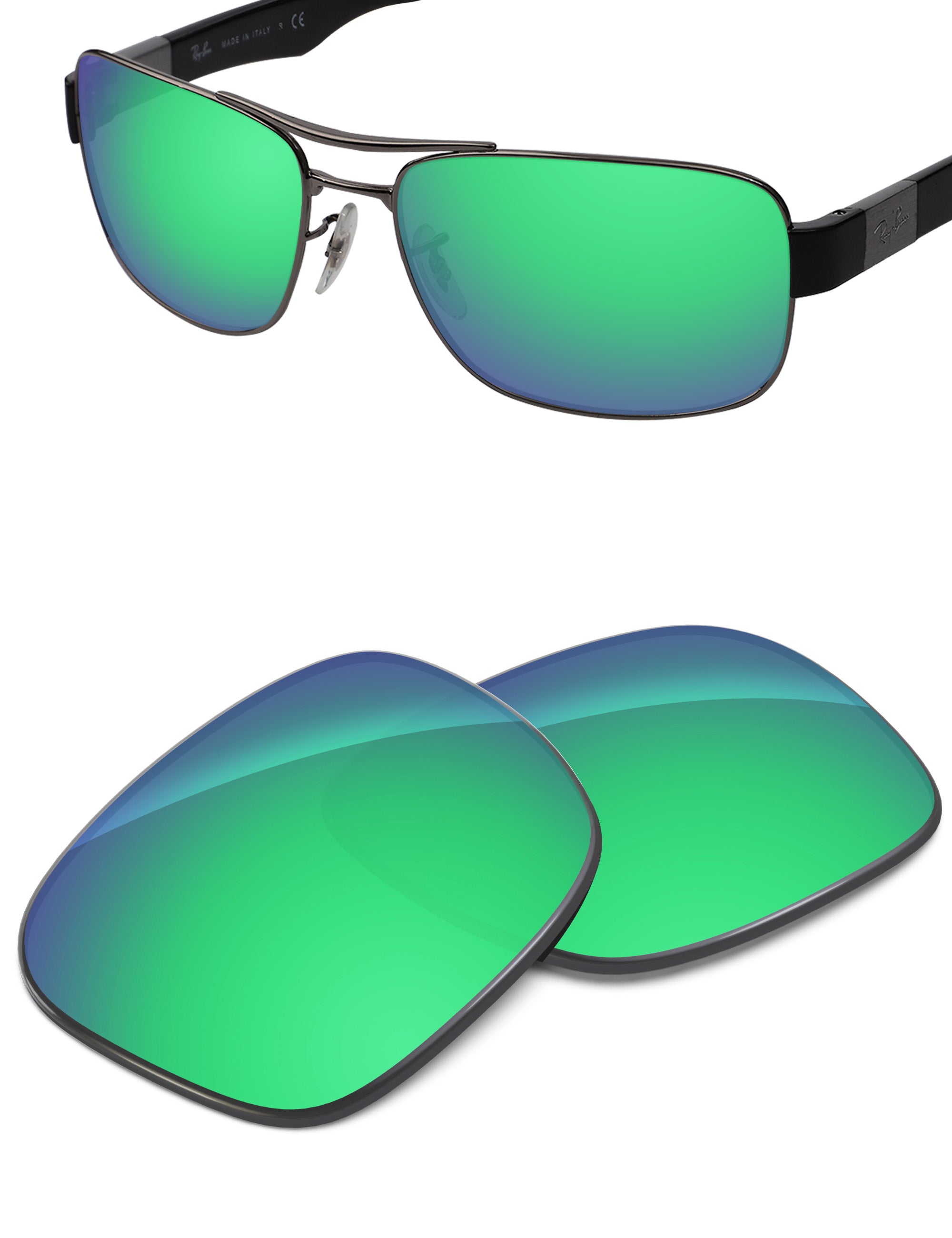 Emerald Green FlashMirror™-Non-Polarized