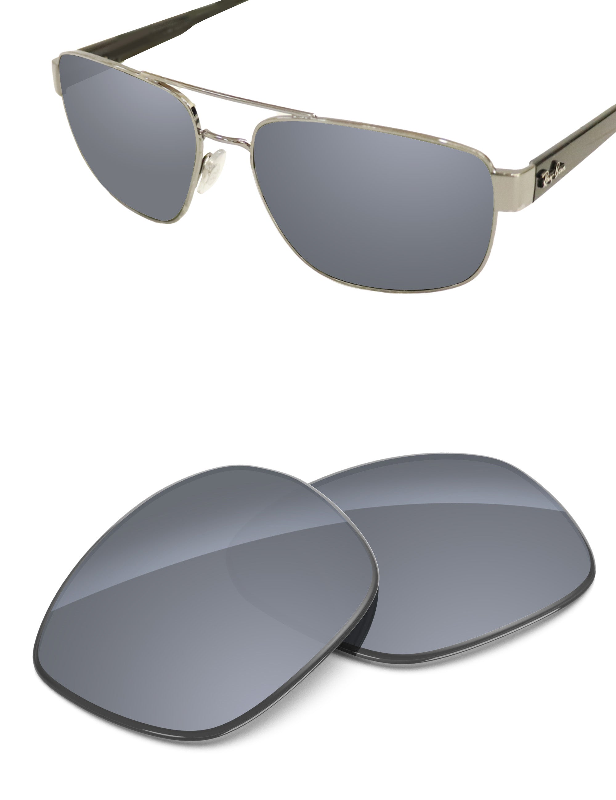 Silver Metallic FlashMirror™-Non-Polarized