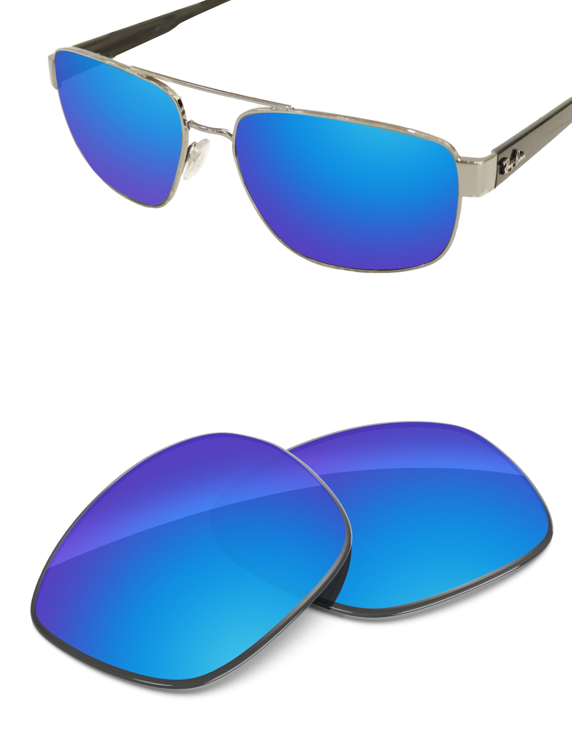Sky Blue FlashMirror™-Non-Polarized