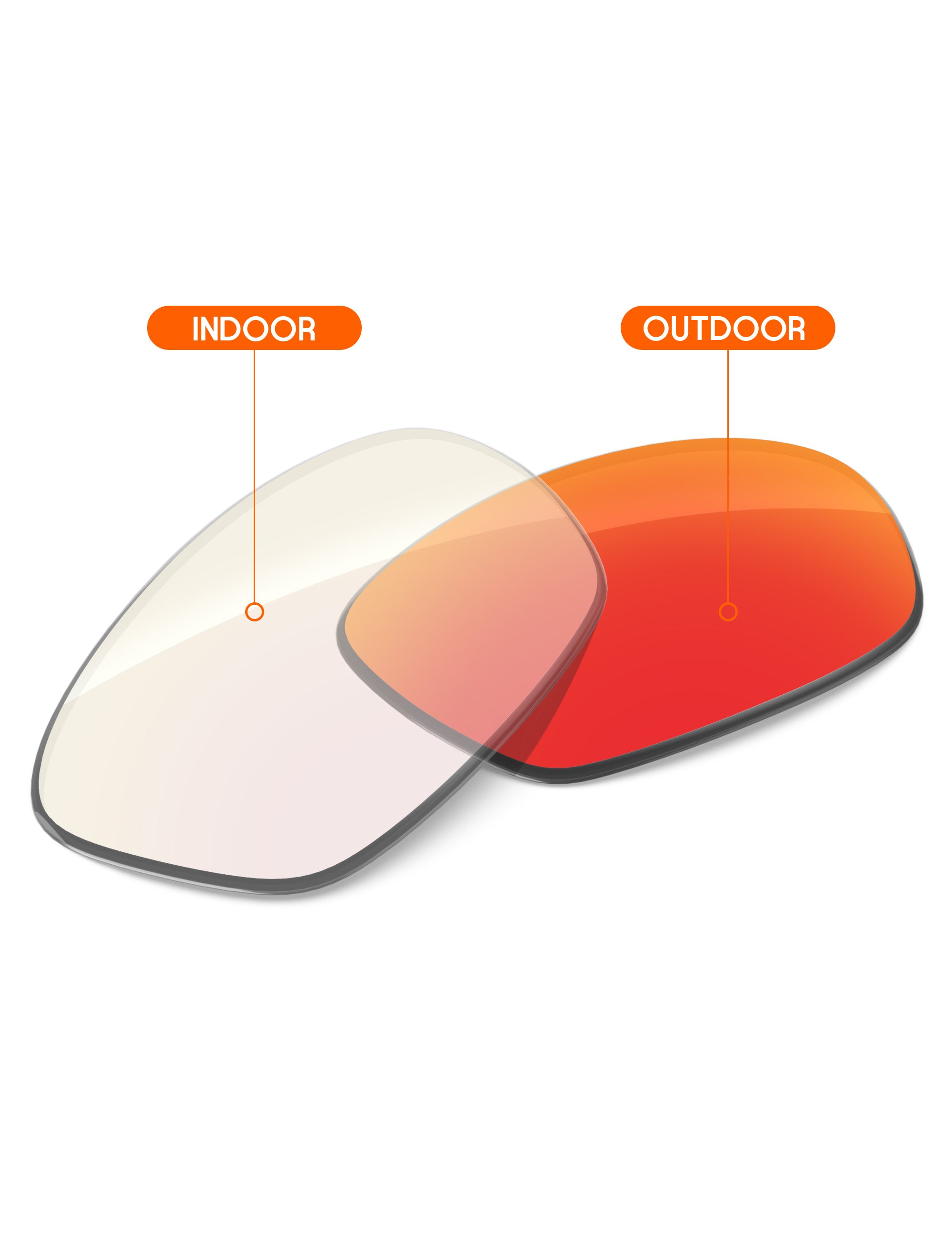 Fire Red FlashMirror™ Photochromic-Non-Polarized