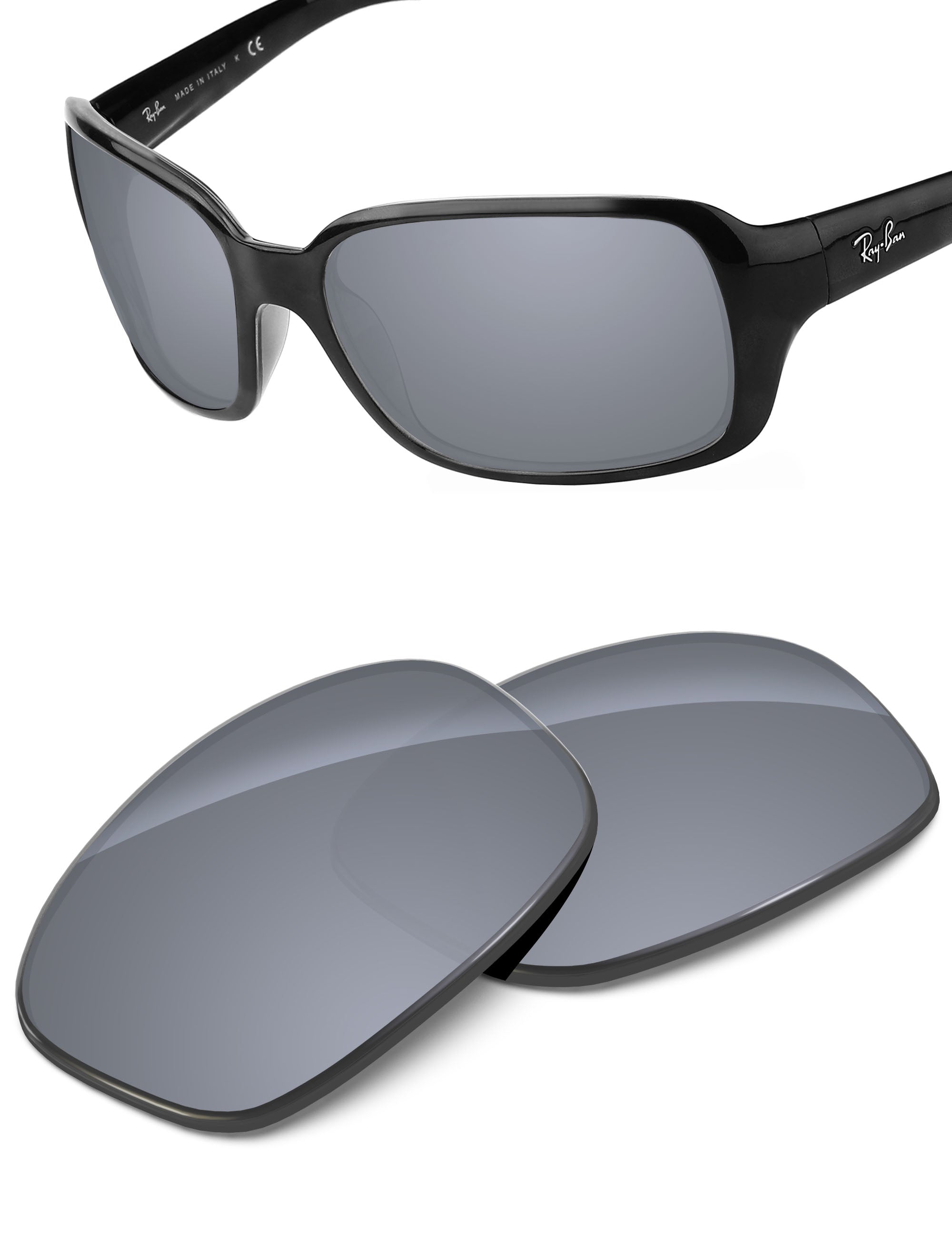 Silver Metallic FlashMirror™-Non-Polarized