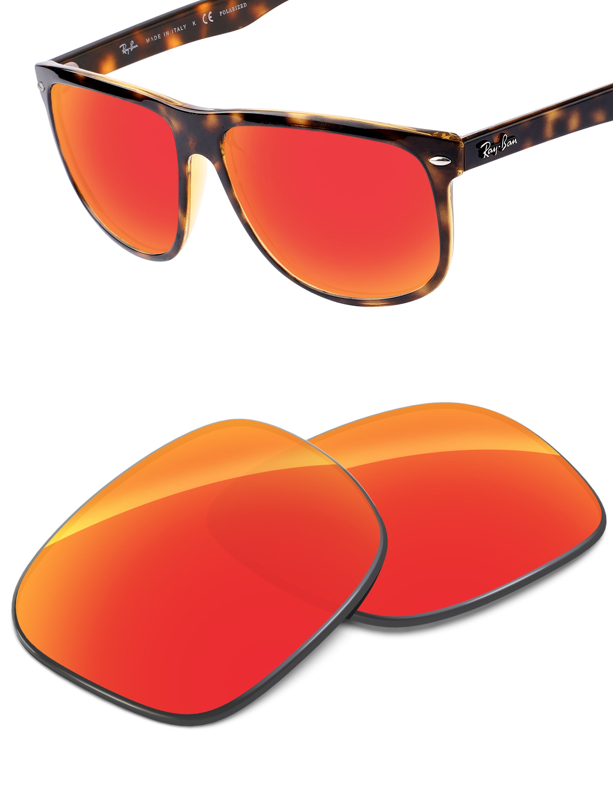 Fire Red FlashMirror™-Non-Polarized