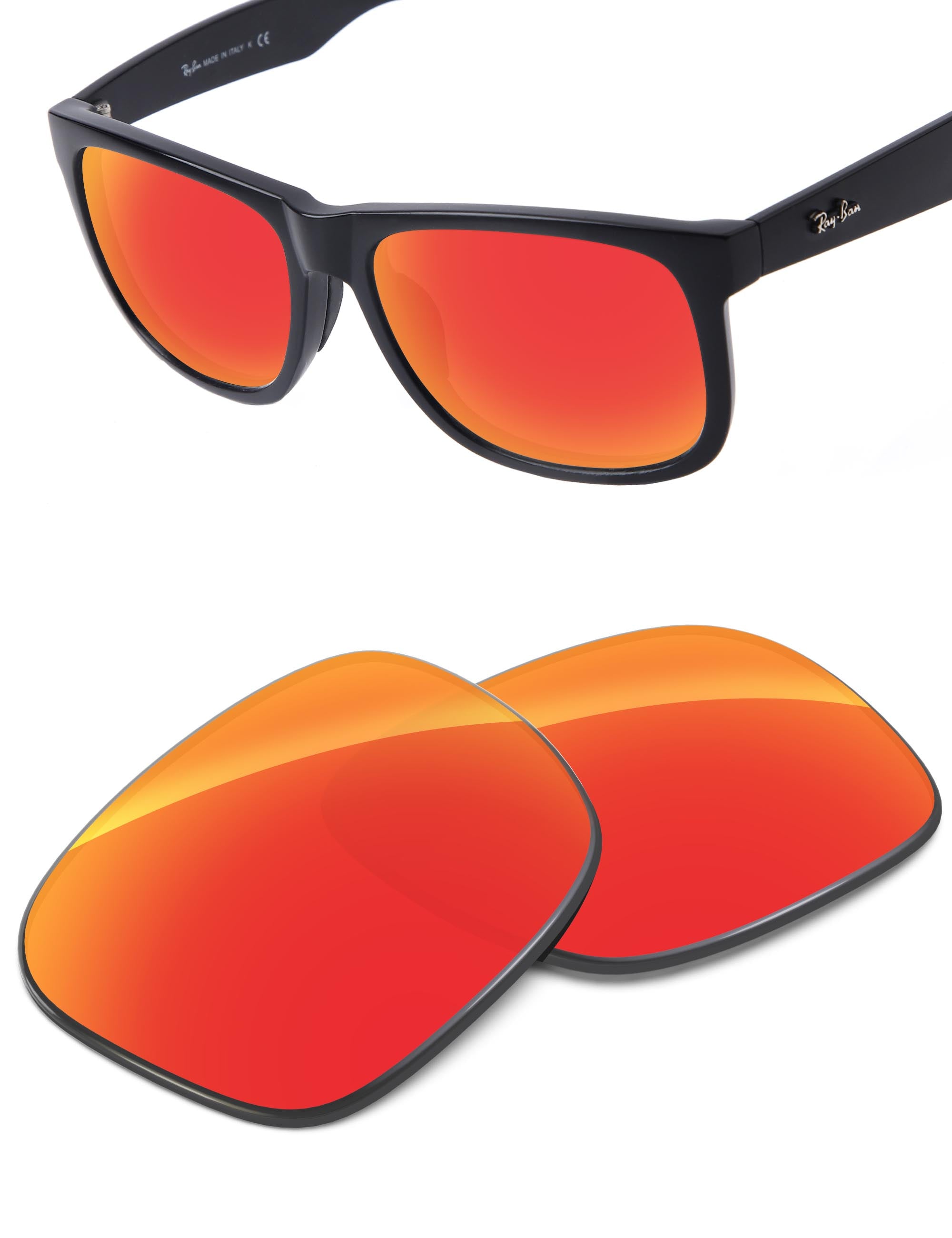 Fire Red FlashMirror™-Non-Polarized